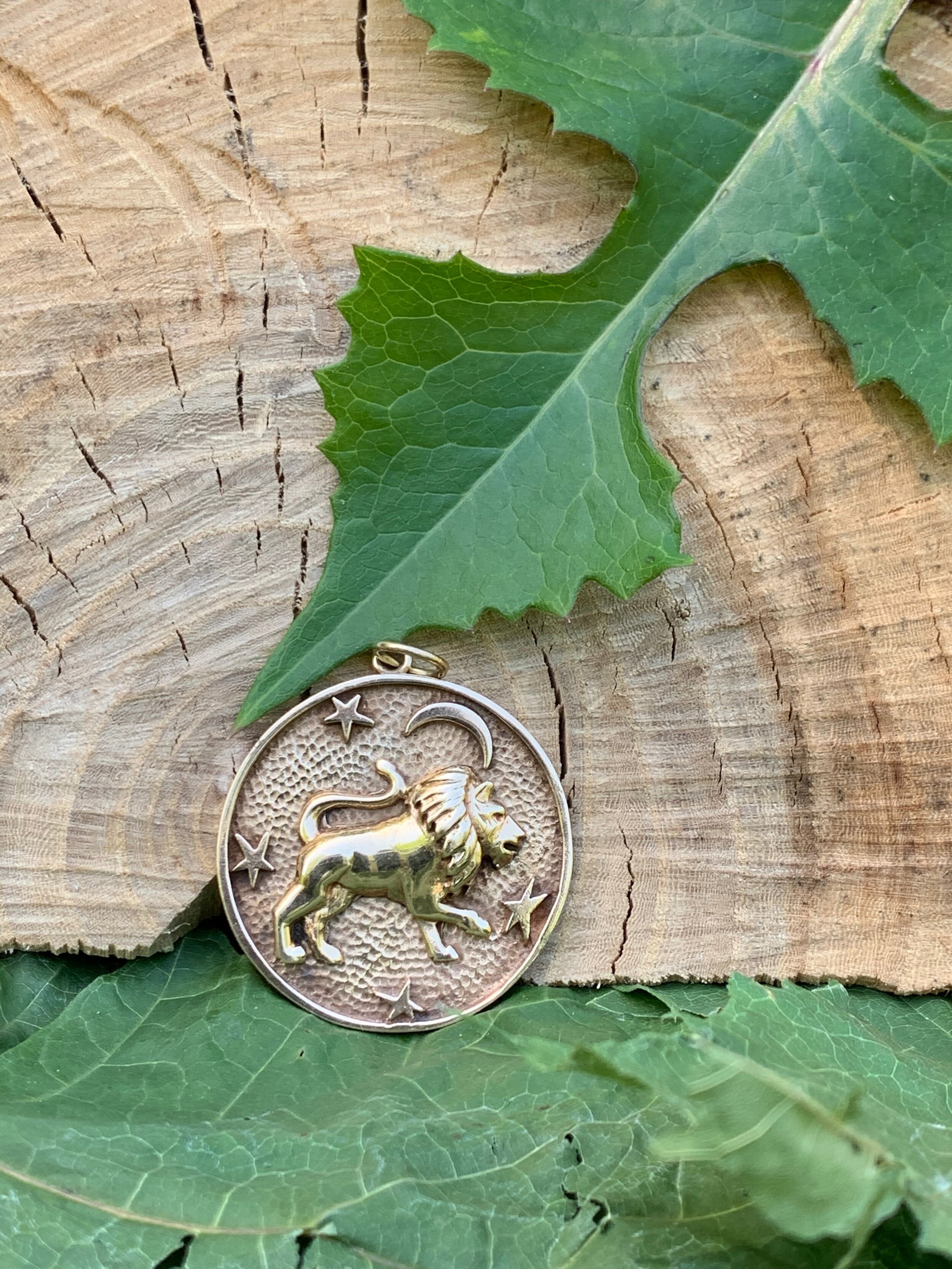 Yellow Gold Leo Pendant