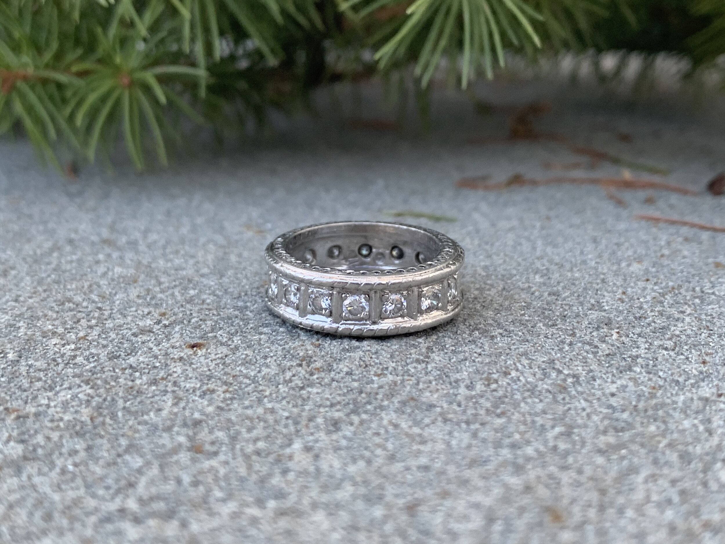 Platinum Diamond Eternity Band Size 5