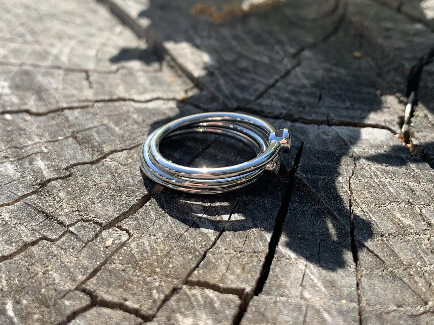 Tiffany & Co Set of 3 Stacking Diamond Ring — Antique Jewelry NYC