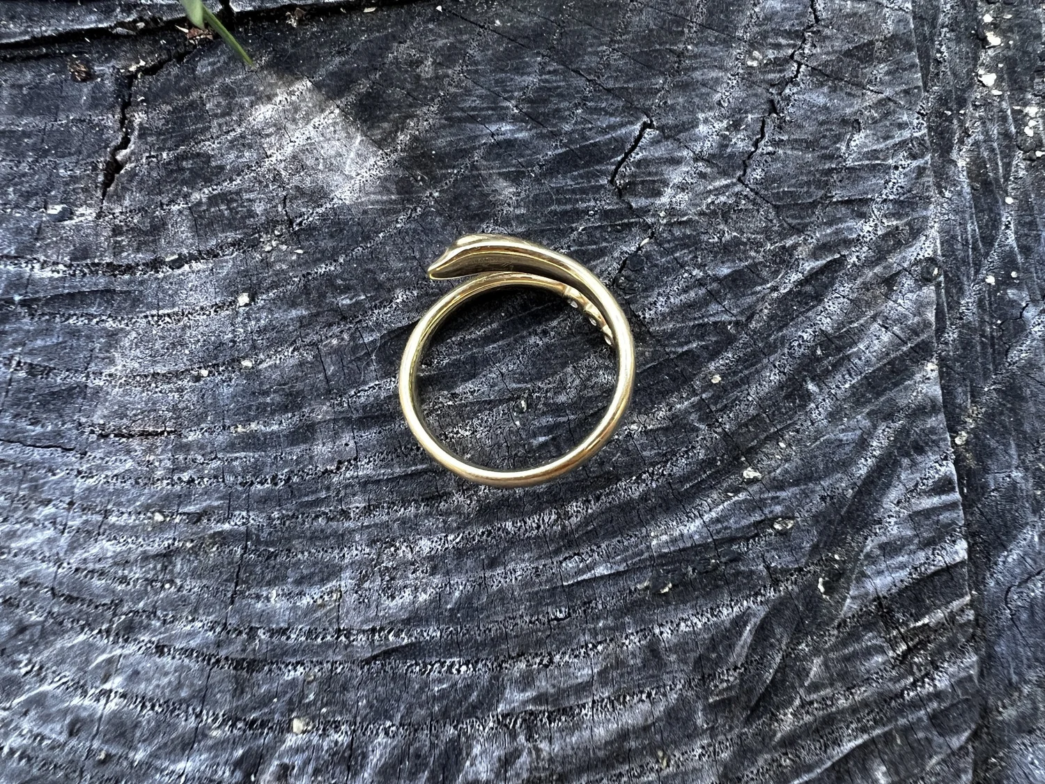 Tiffany & Co. Elsa Peretti 18k Yellow Gold Diamond Snake Ring