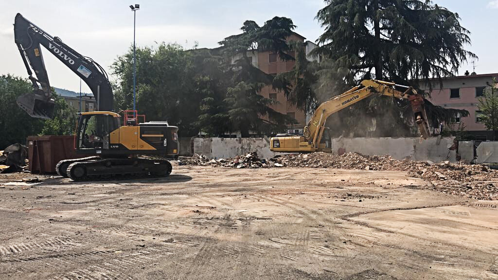 Demolizione e sistemazione aree Stadio Rigamonti