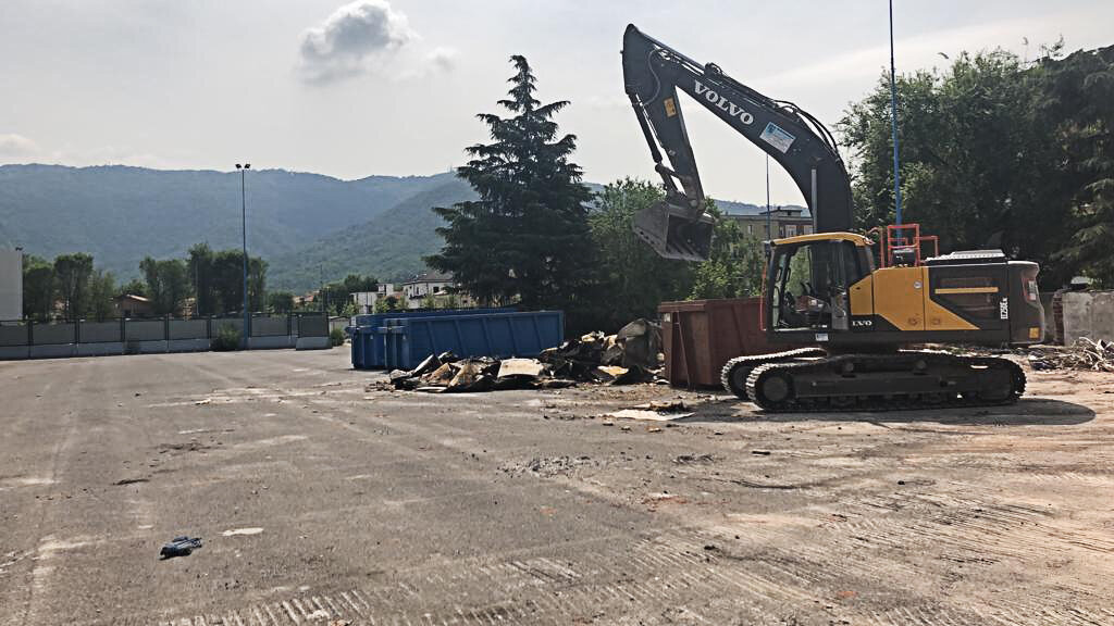 Demolizione e sistemazione aree Stadio Rigamonti