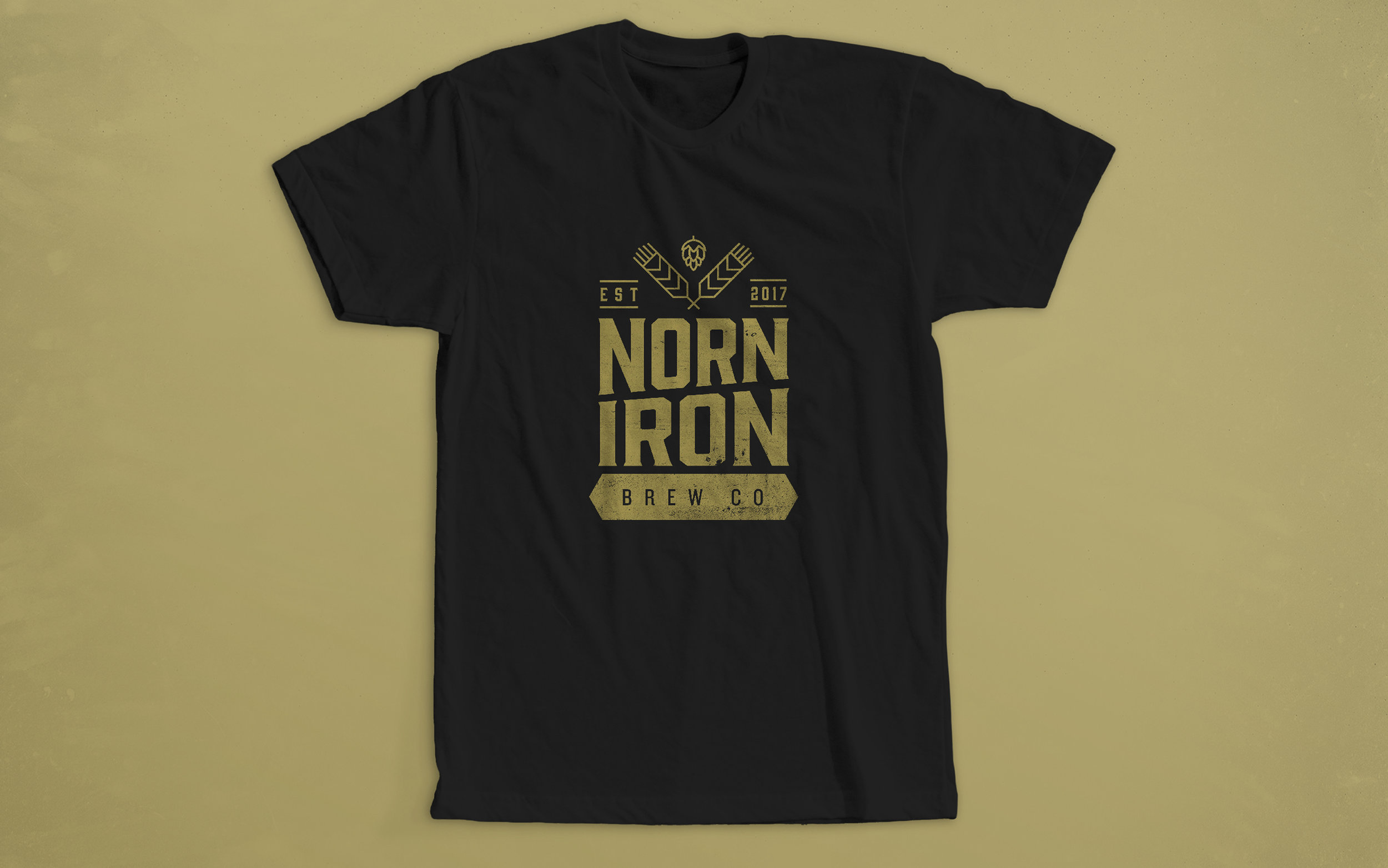 Norn Iron Brew Co branding and bottle labelling