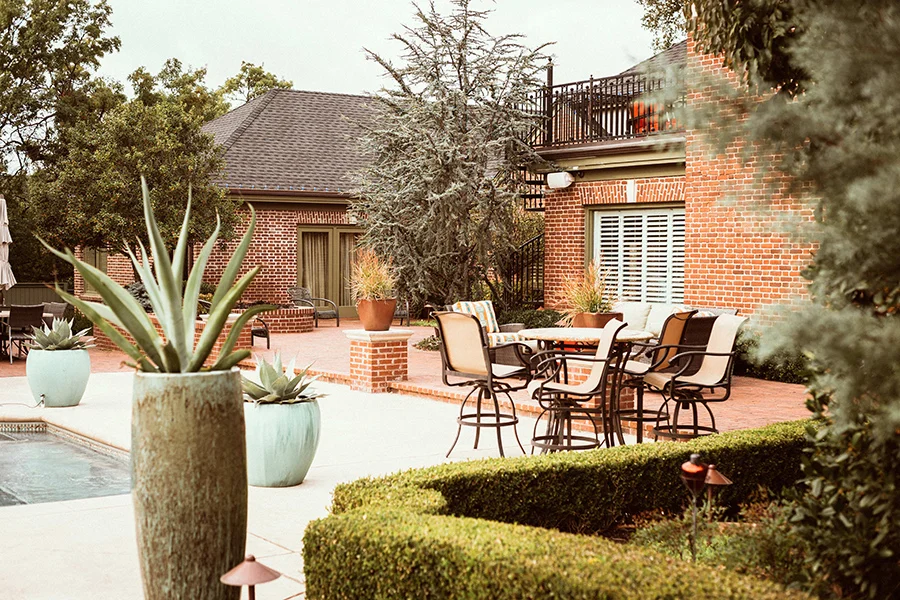 Landscaping and Patio around pool