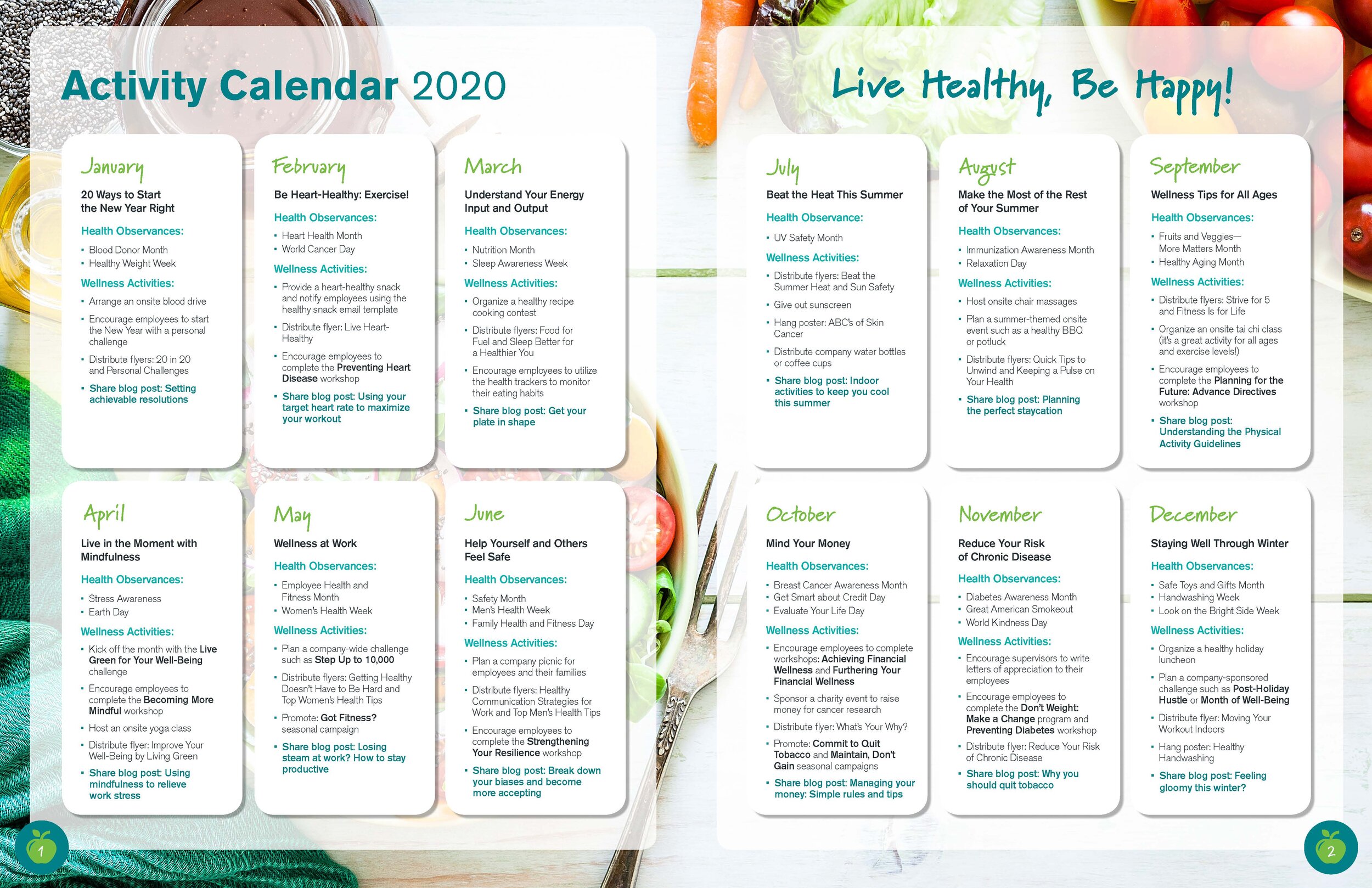  Well-Being Activity Guide - Inside Spread 