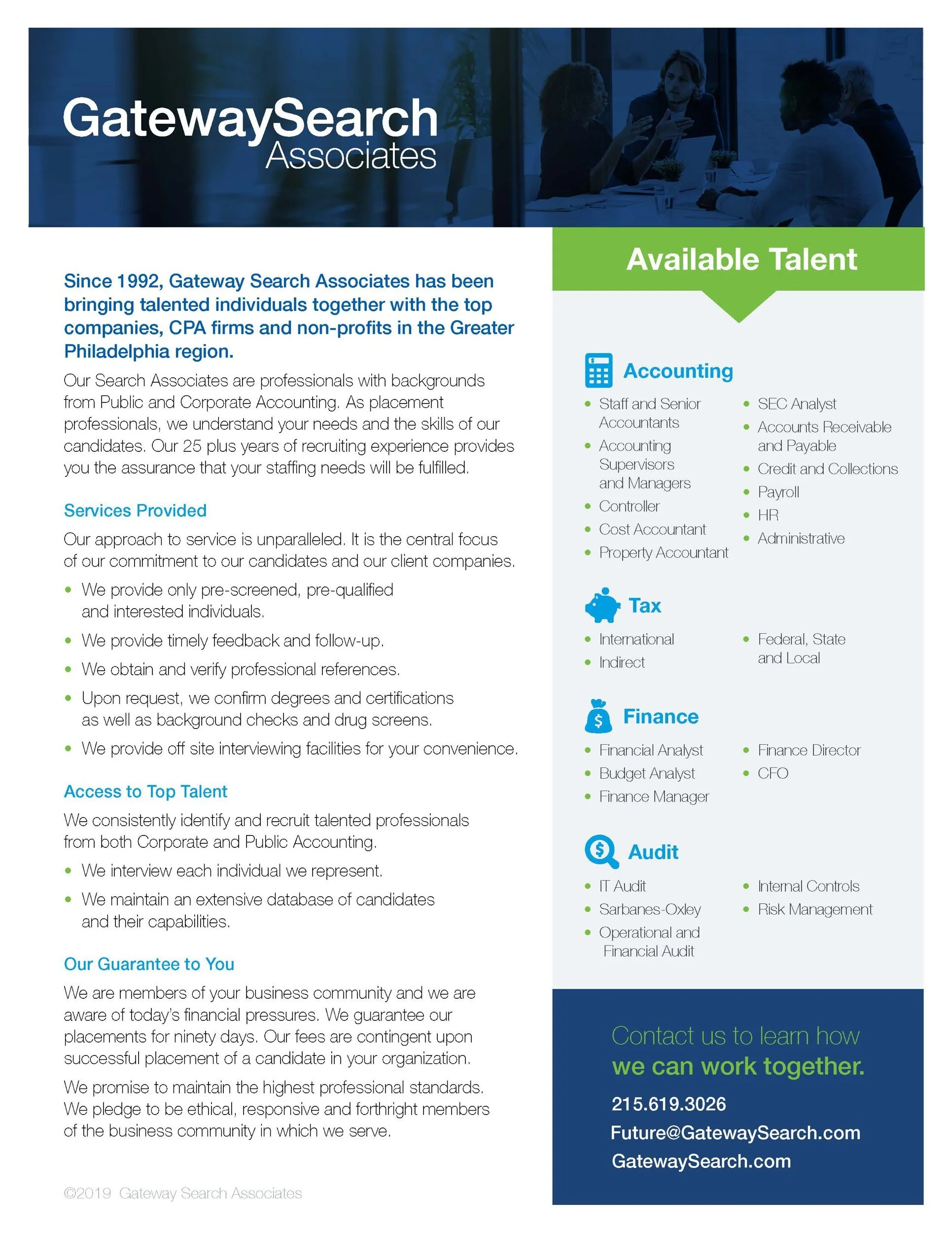 Gateway Search Associates - Sales Slick