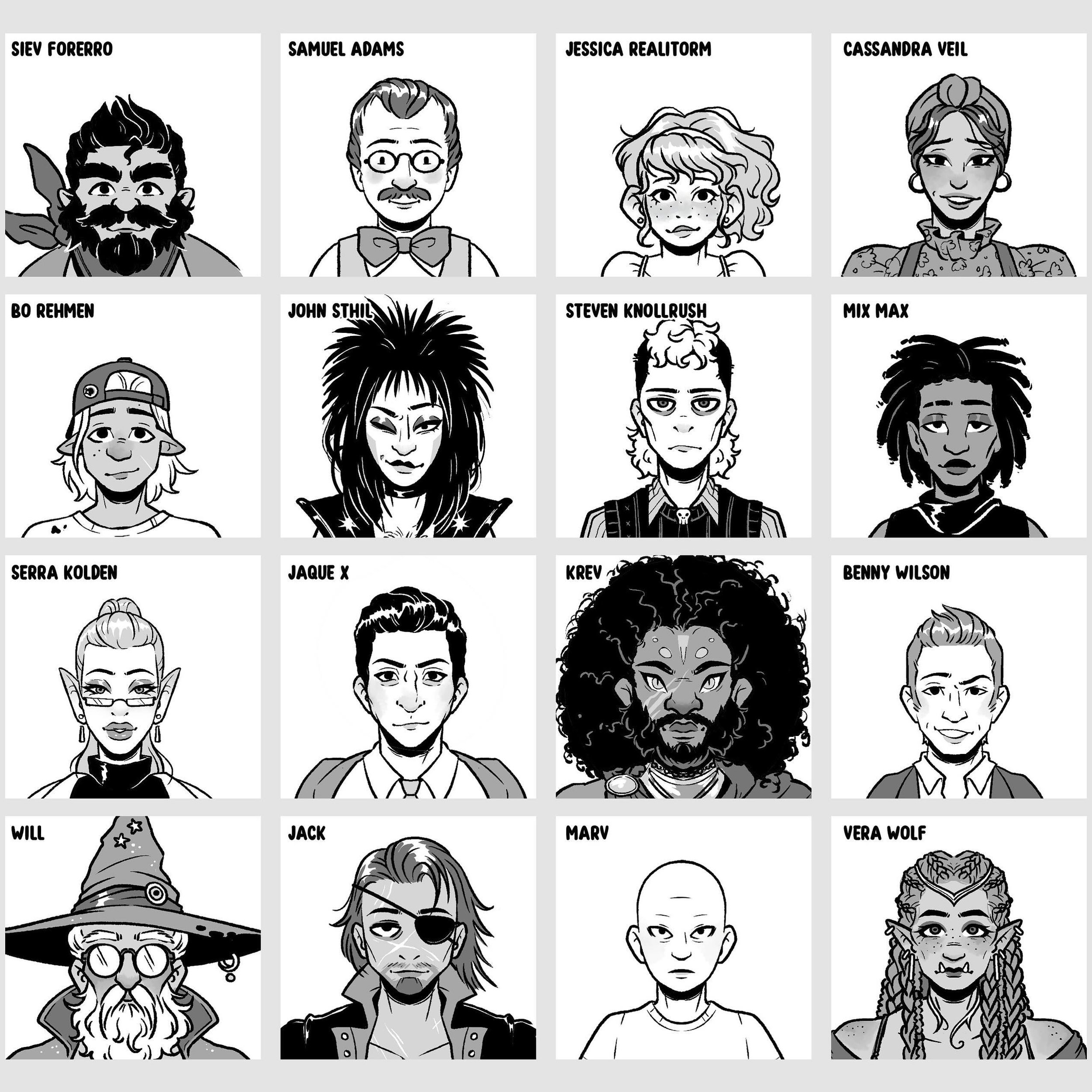 Some NPC sketches for a comic I&rsquo;m working on. Who&rsquo;s your favorite? 
-
-
-
#art #artist #artwork #sketch #sketches #sketchbook #dnd #dungeonsanddragons #dndcharacter #digital #digitalart #characterdesign #oc #goecampaign