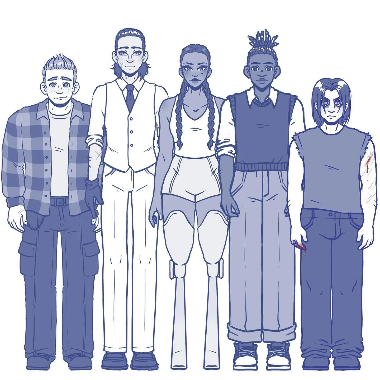 Flirting with the idea of making a comic based on the GOE campaign: here&rsquo;s my main character turnarounds. Whadaya think? ✨
-
-
-
#art #artist #artwork #sketch #sketches #sketchbook #dnd #dungeonsanddragons #dndcharacter #digital #digitalart #ch