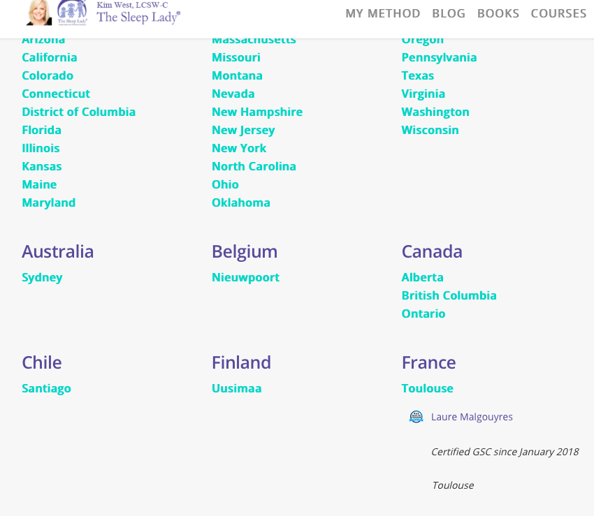 1ère Gentle Sleep Coach Française !