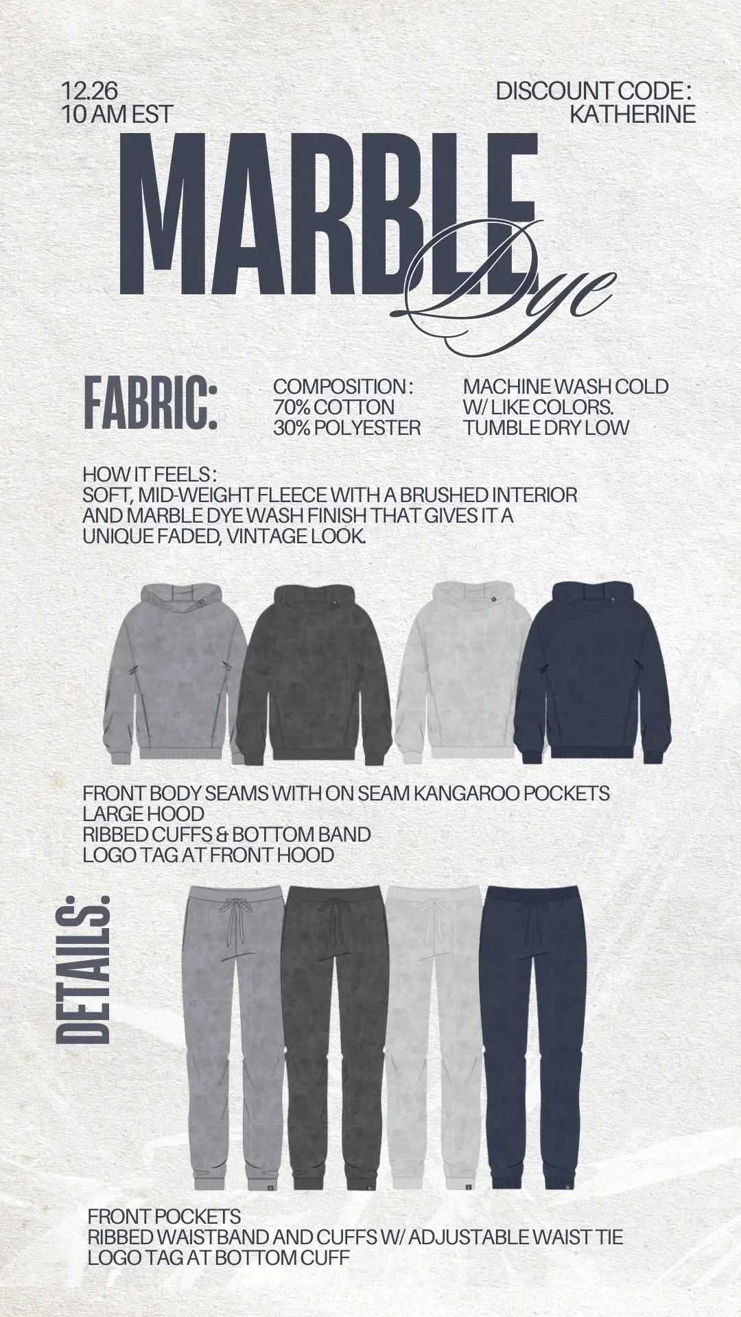 ptula marble dye sweatpants & hoodie discount code katherine saves on ptula.com , ptula active, best unisex sweatpants hoodies & sweatsets