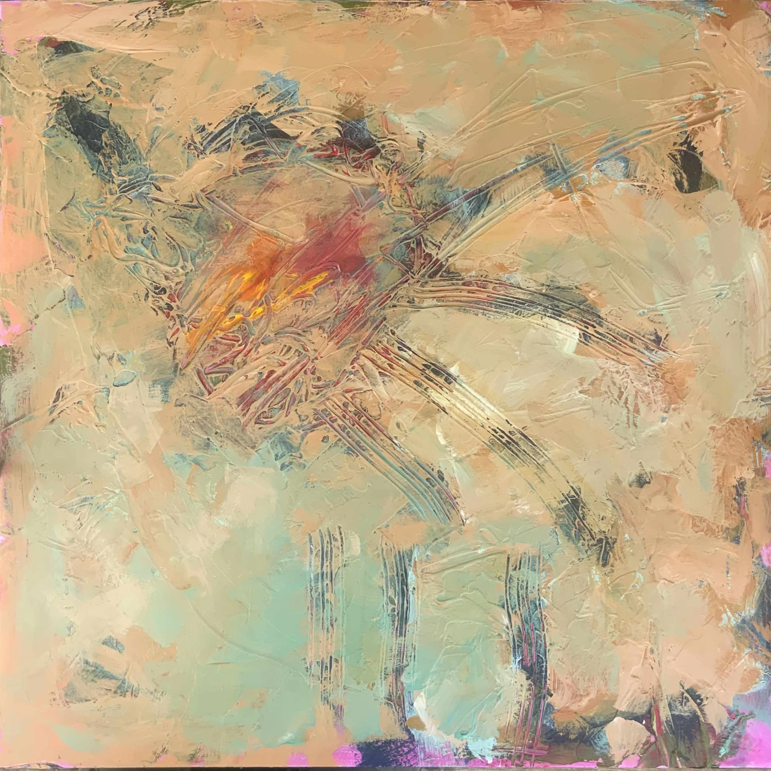 Untitled 3 • Acrylic on Panel • 18"x18" NFS