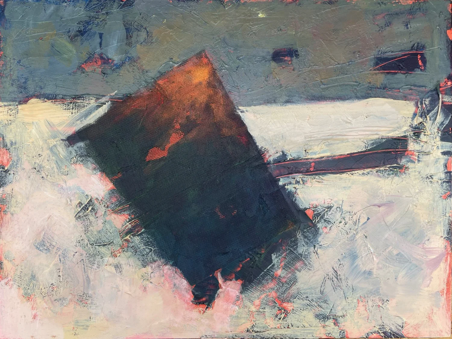 This Majestic Roof Fretted with Golden Fire • Acrylic on Panel • 24"x24"