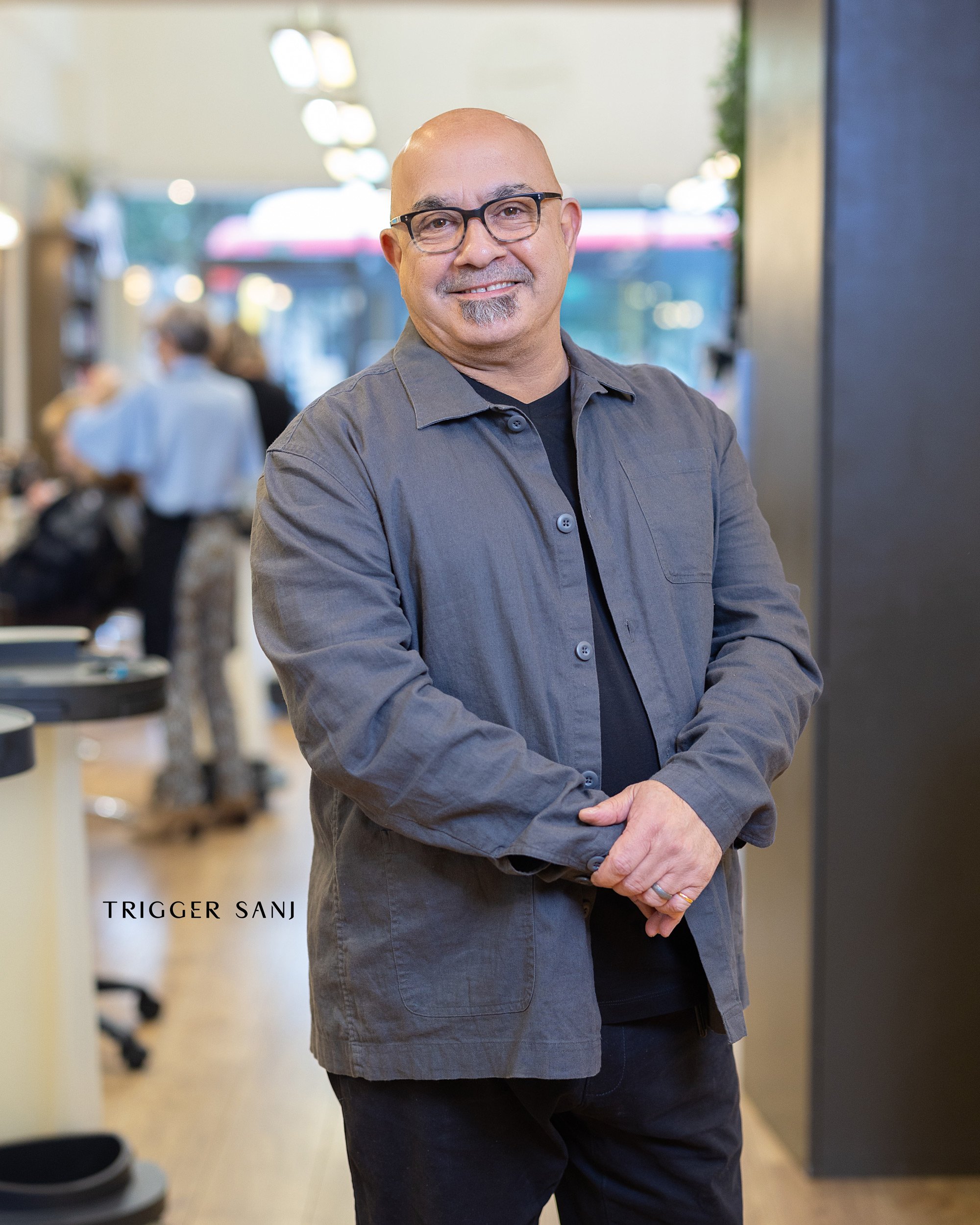  Portrait of a male hair stylist captured in therapy@visage 37 Haven green&nbsp;London W52NX 
