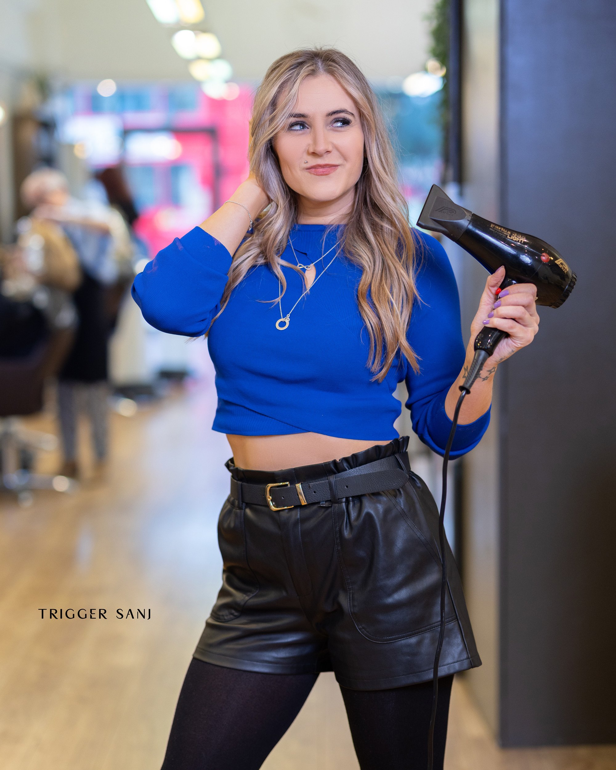  Portrait of a female hair stylist captured in therapy@visage 37 Haven green&nbsp;London W52NX 
