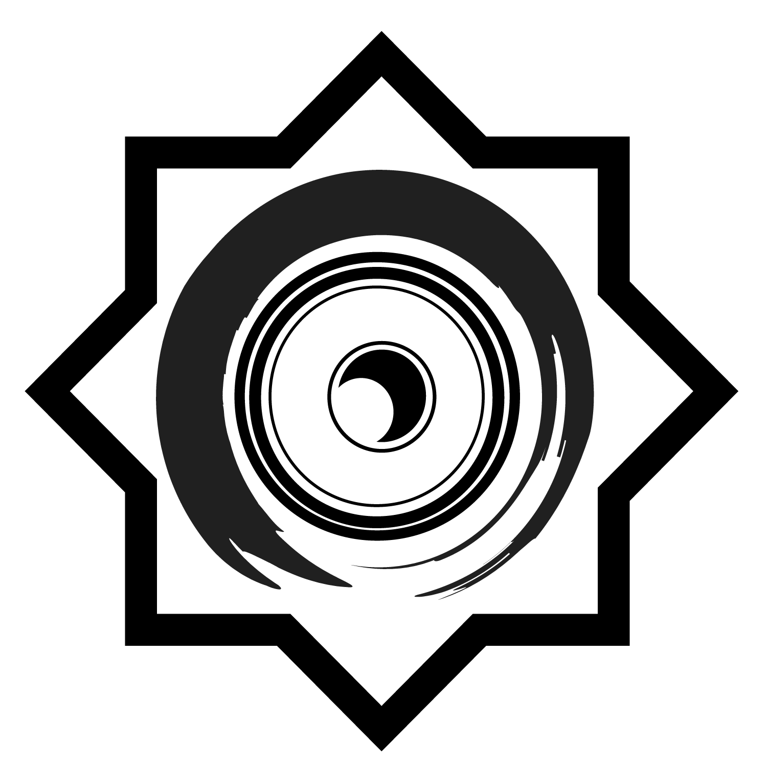 OUR SATORI SOUND COLLECTIVE SYMBOL HAS A TRADITIONAL JAPANESE ENSO TO DISPLAY THE SIMPLICITY OF ZEN. THIS PEACE OF ART IN BLACK AND WHITE REMINDS US OF BALANCED VIBRATIONS WITHIN THRU YIN & YANG. YOU CAN SEE SOLAR & LUNAR ENERGY AT ITS CORE, SYMBOLIZING OUR MASCULINE AND FEMININE ENERGIES. OVERALL THIS DEPICTS HOW SOUND IS SACRED, EMANATING FROM A SPEAKER SHAPED IN THE FORM OF AN EIGHT-POINTED STAR, SYMBOLIZING HOW EACH OF US ARE BEINGS OF LIGHT. MAY WE ALL HEAL TOGETHER IN HARMONIC RESONANCE.