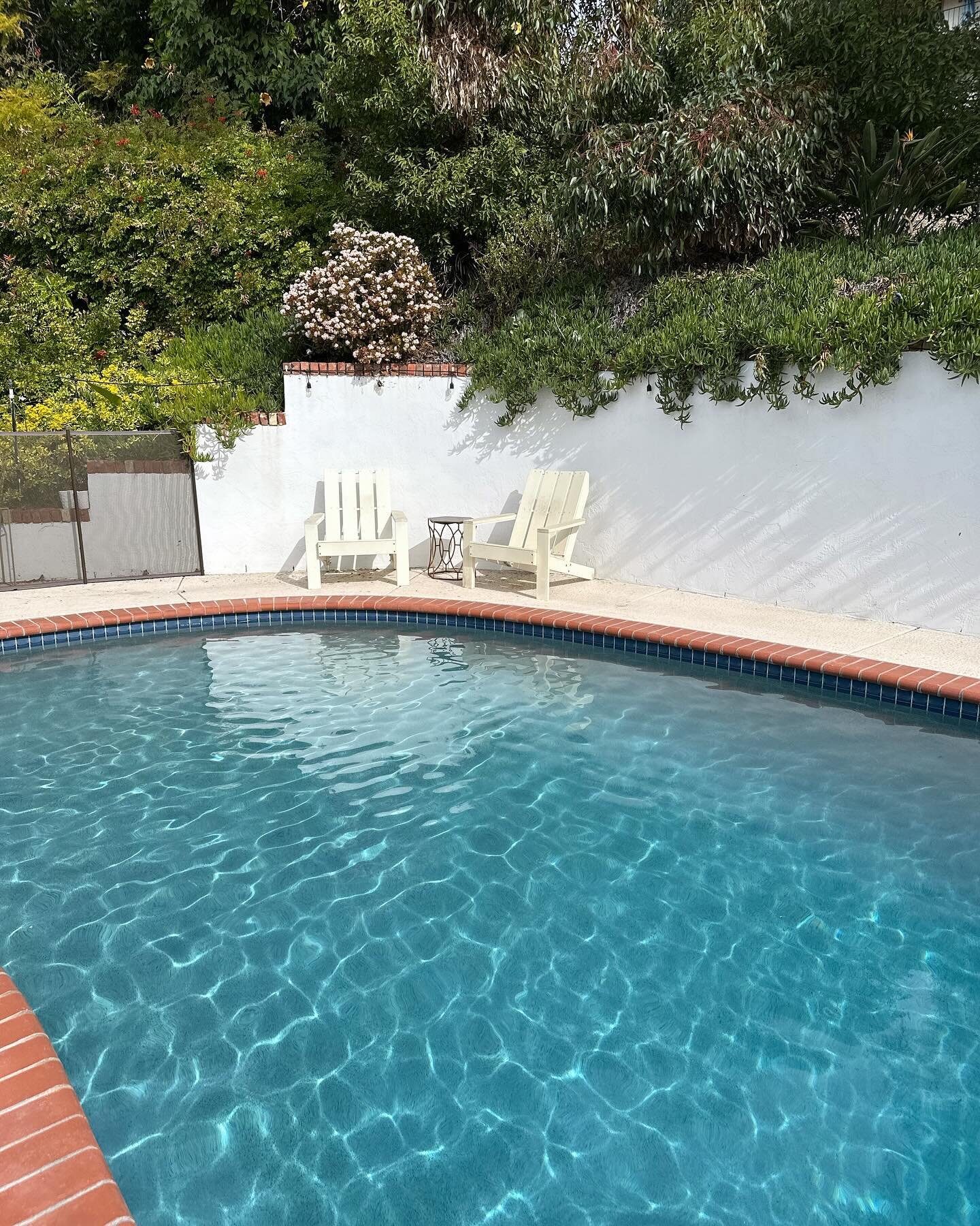 Just finished redoing our pools plaster and turning it to salt 🧂 water .💦 Oh man is it teasing me to jump in. Too bad it&rsquo;s icy cold. 🥶 

We agonized over the plaster choices - green, deep blue, grey. Each one changes the water color. I was d