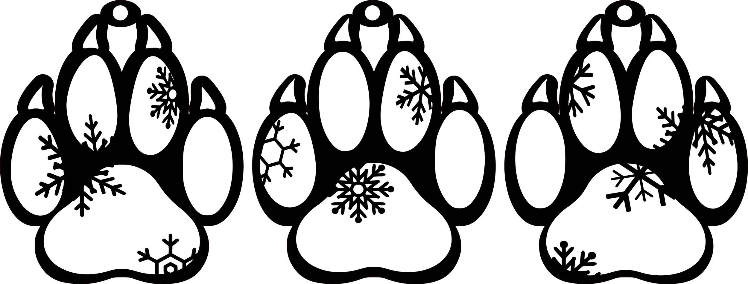 Cat_Paw _FillContains both cutting and engraving. File formats available are AI, PDF, CDR, and SVG. The CDR file contains hairline stroke for cutting. The AI and PDF contain 0.001” stroke. The SVG file is 1pt stroke.