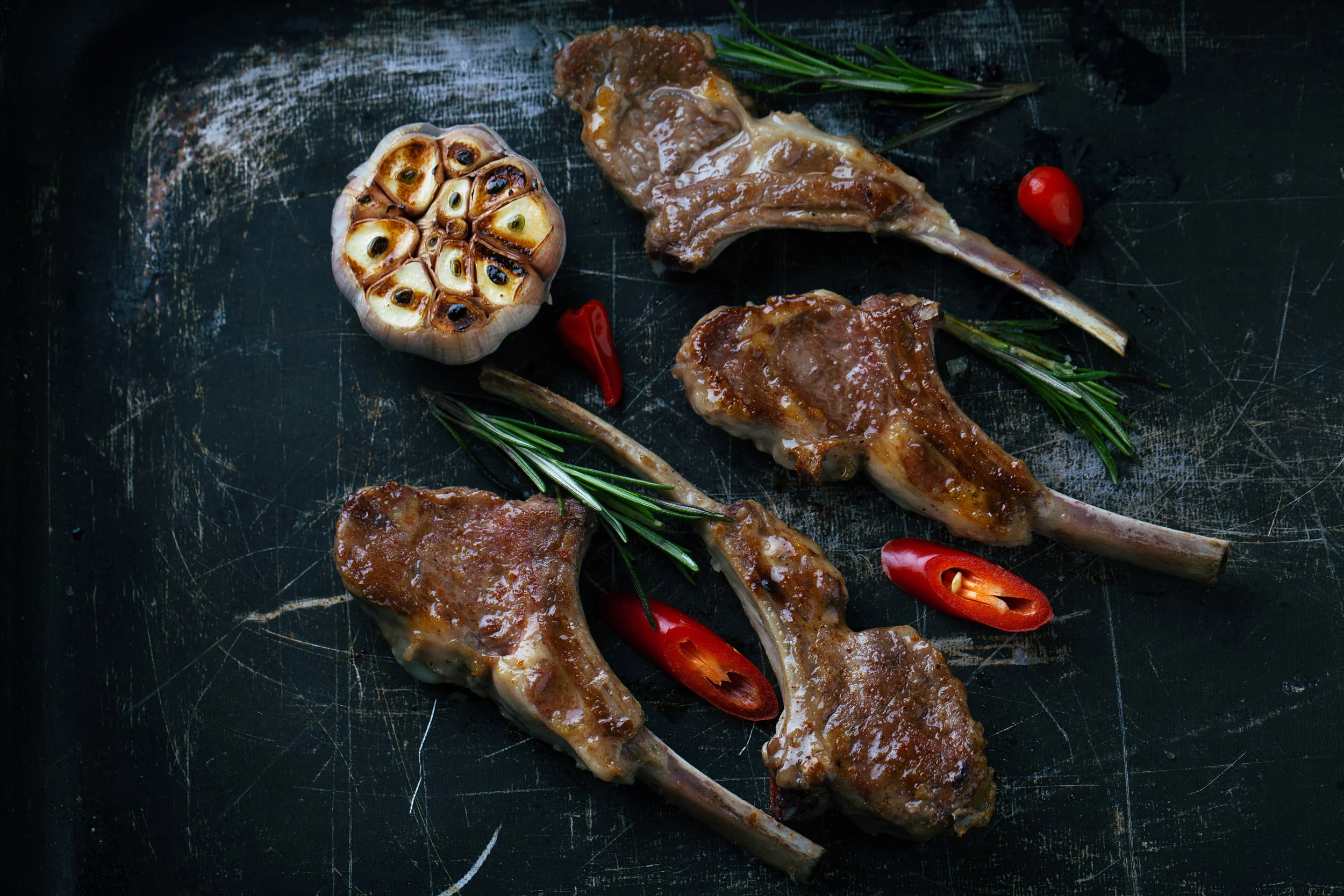 Try with Lamb Chops with Rosemary