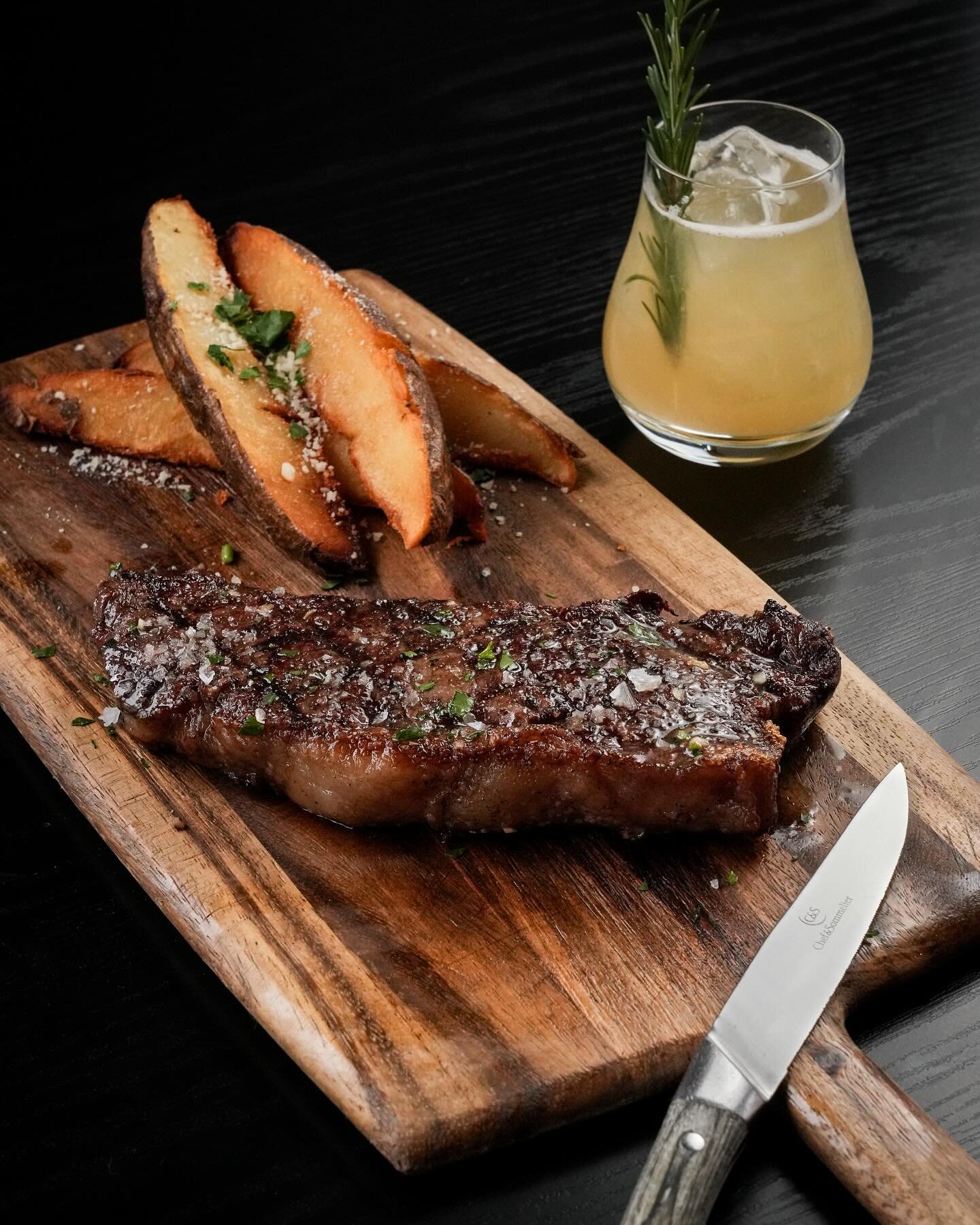 Miss Tomahawk Tuesday? Try our 12oz NY Strip, served with our House Made Locale Steak Sauce and topped with Butter and Maldon Sea Salt.