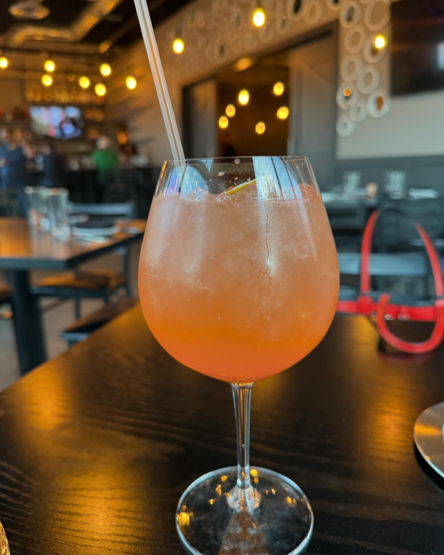 The Saint Spritz will get you over the Wednesday hump, made with @greygoose @aperolspritzofficial and Prosecco, it provides the refreshing 🥊 you need to get to Friday!