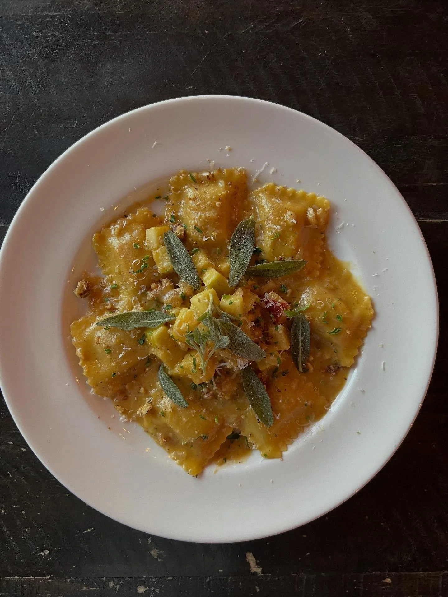 🍁 Fall Menu is rolling out at Locale, and the Butternut Squash Ravioli is back!!