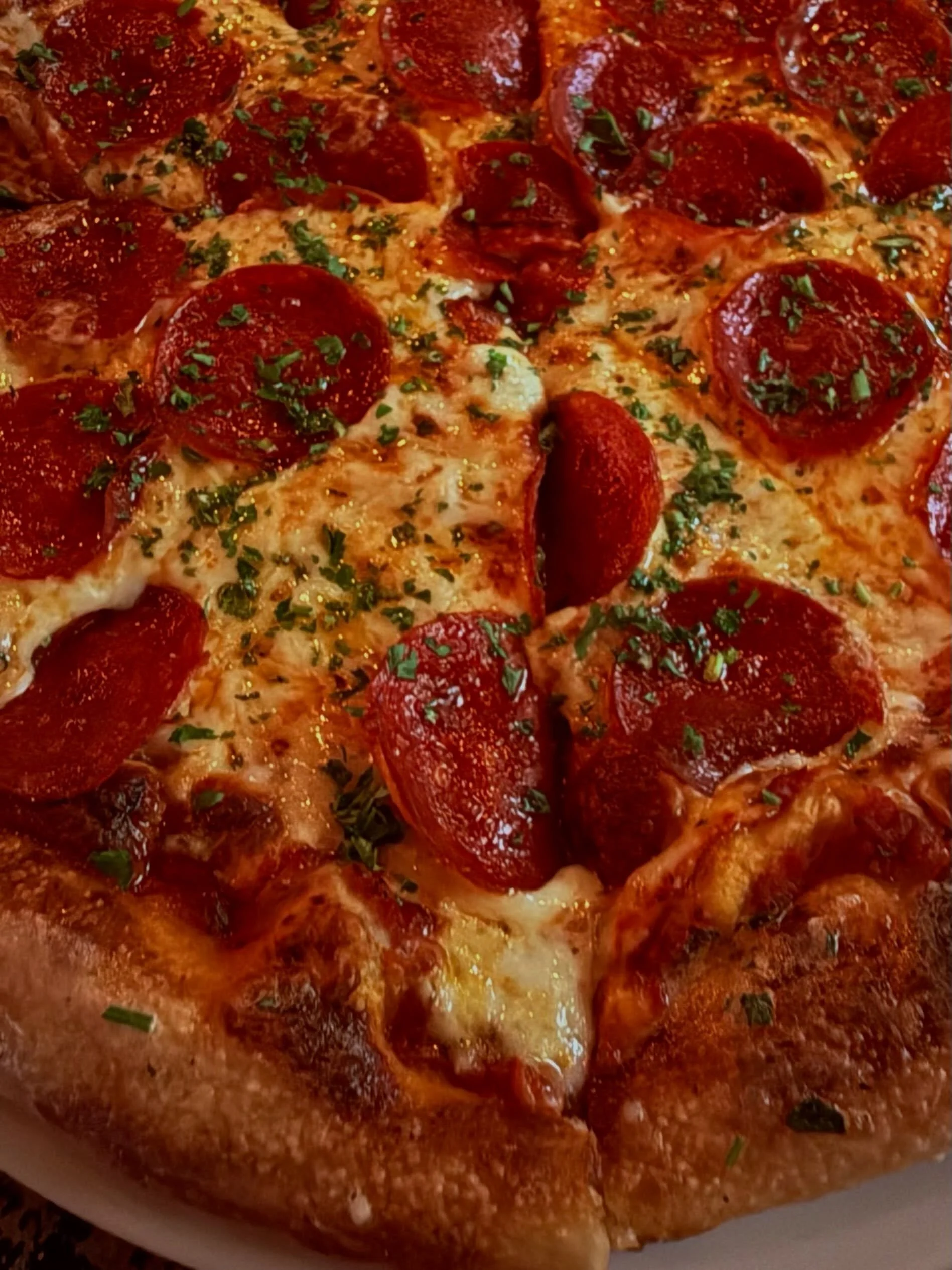 Nothing like a pippin&rsquo; hot Pepperoni Pizza from our Brick Oven