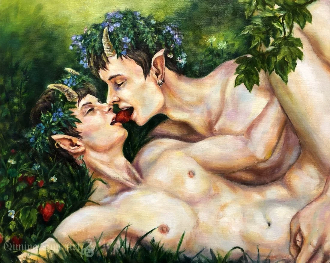 Upon That Flower Field • Strawberries Cherries and an Angle's Kiss in Spring