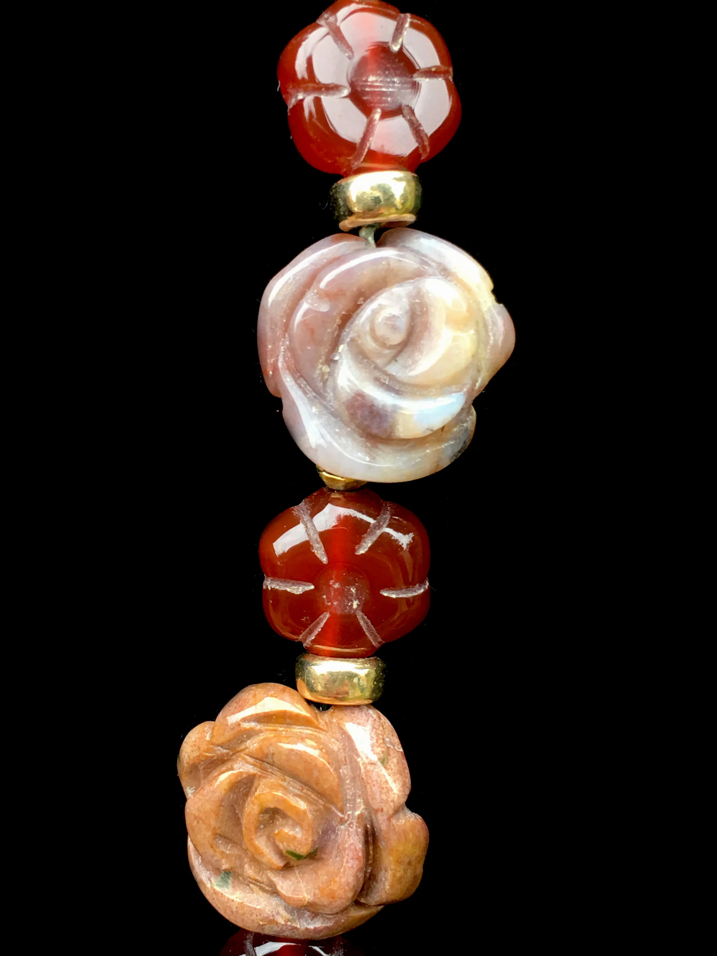 "Flora" - Carnelian Serpentine (includes earrings)