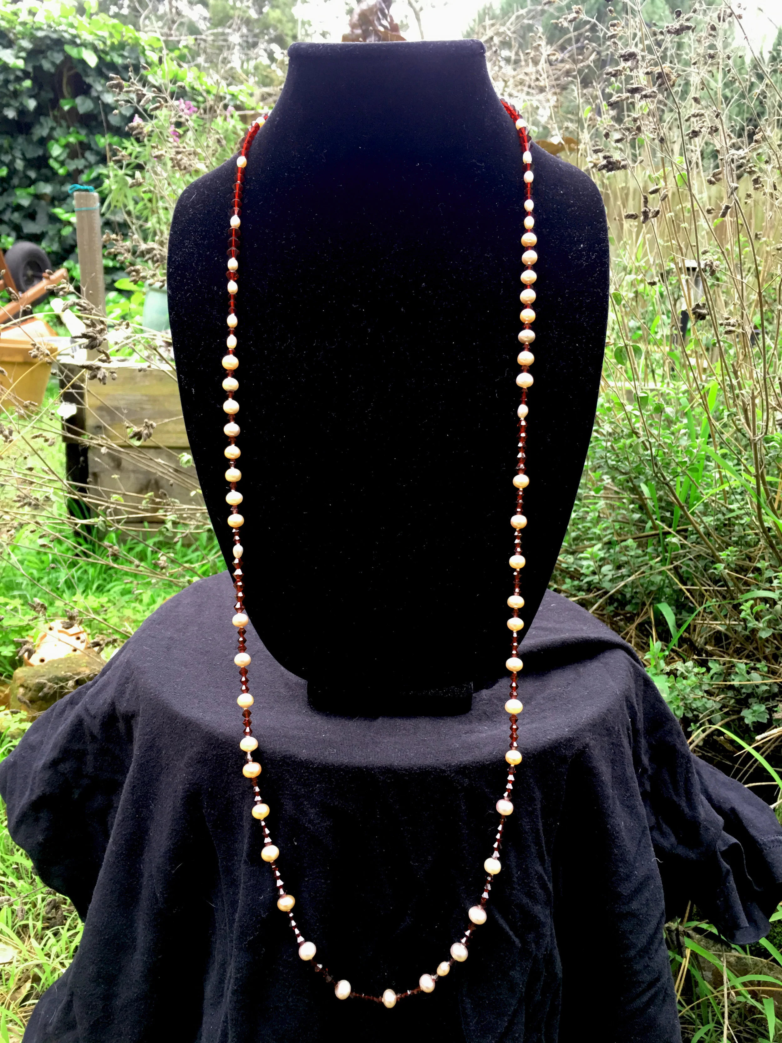 Swarovski Crystals &amp; Fresh Water Pearls (includes earrings)