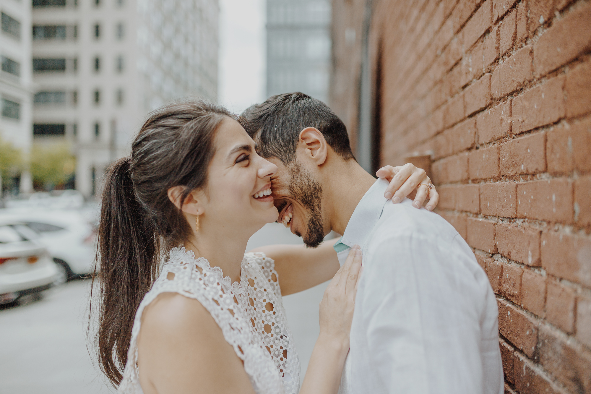 Fun DUMBO Engagement Photos