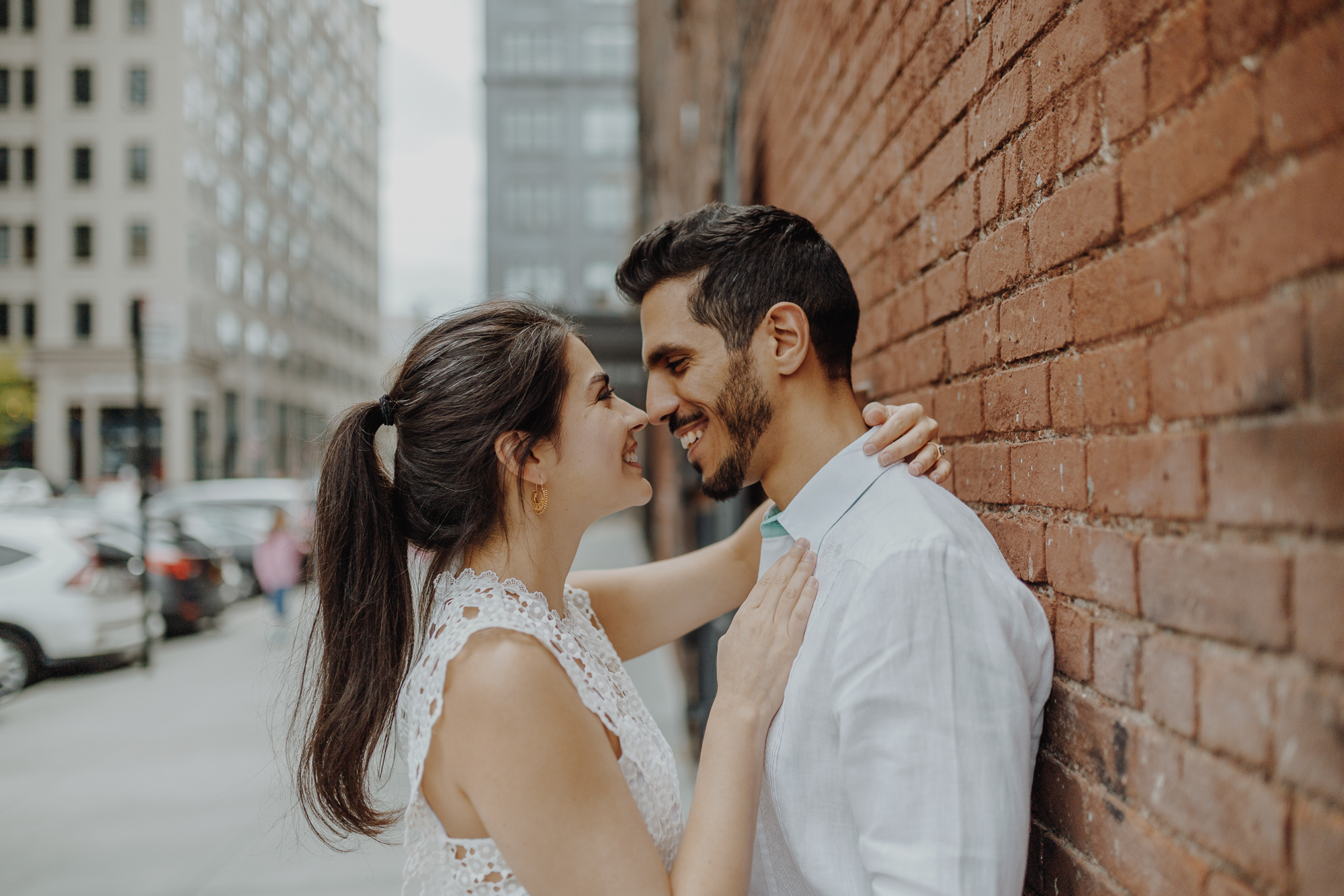 Playful DUMBO Engagement Photos