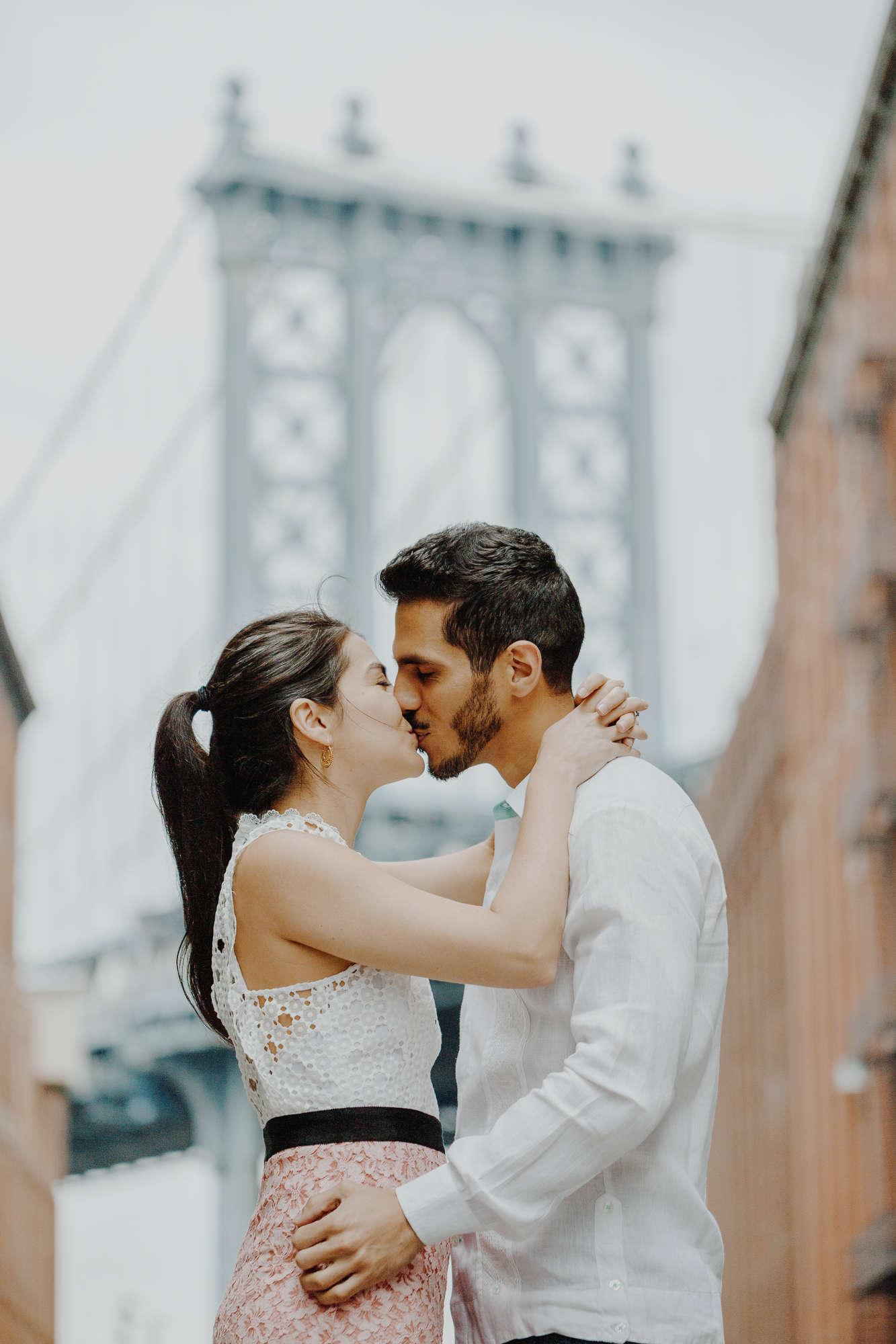 Intimate DUMBO Engagement Photos