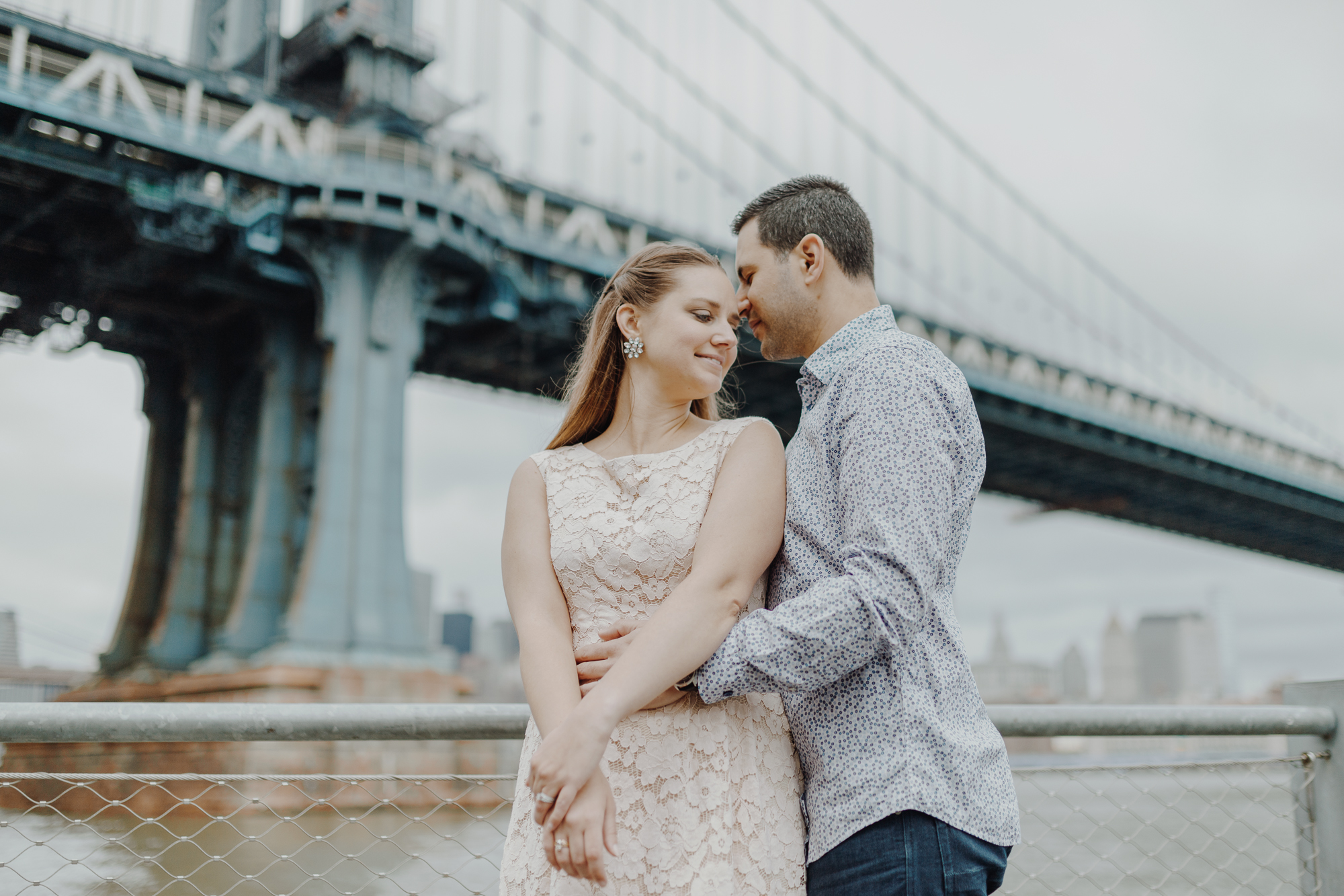 Beautiful Brooklyn Bridge Park Anniversary Photo Shoot