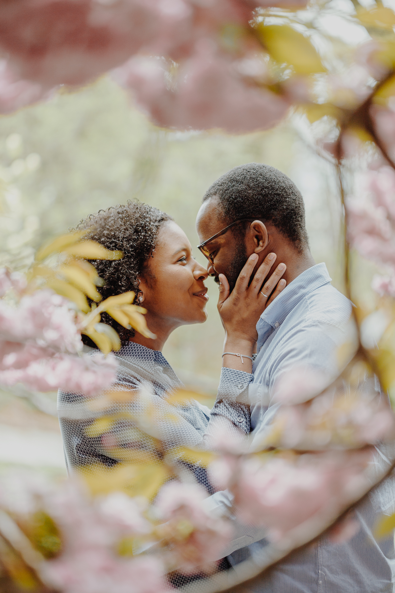 Candid Prospect Park Photography with Spring Blossoms