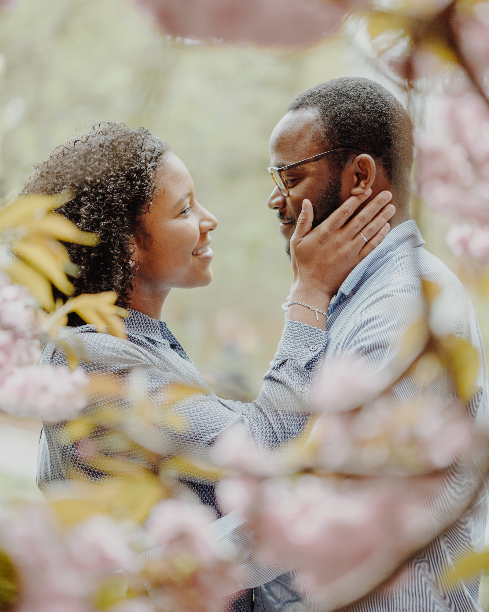 Romantic Prospect Park Photography with Spring Blossoms