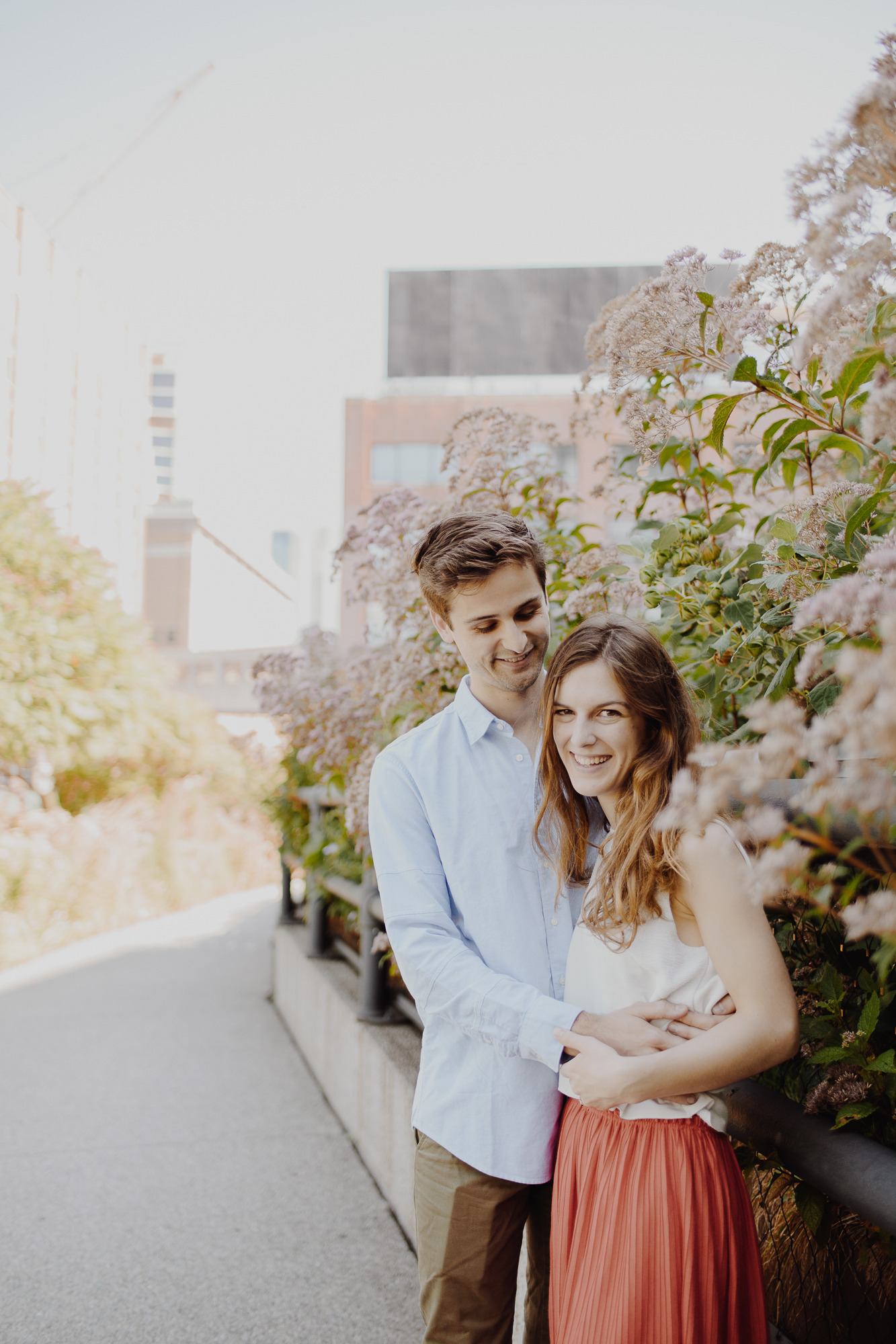 Springy Tribeca Engagement Photography
