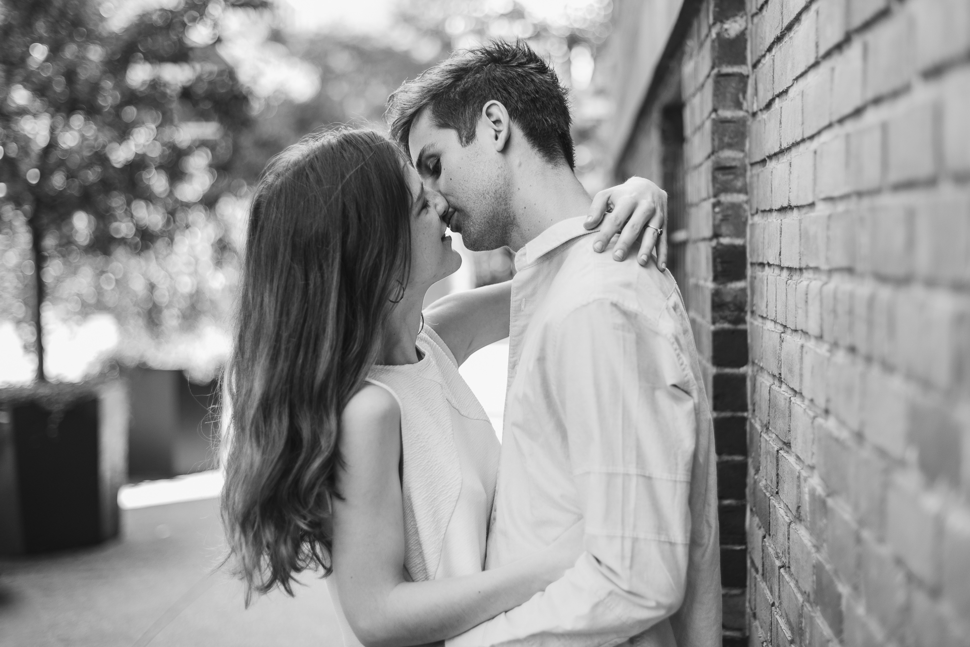 Intimate Tribeca Engagement Photography