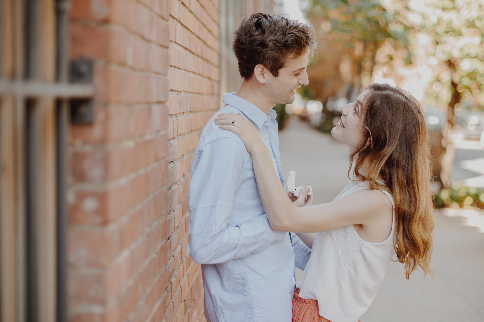 Magical Tribeca Engagement Photography