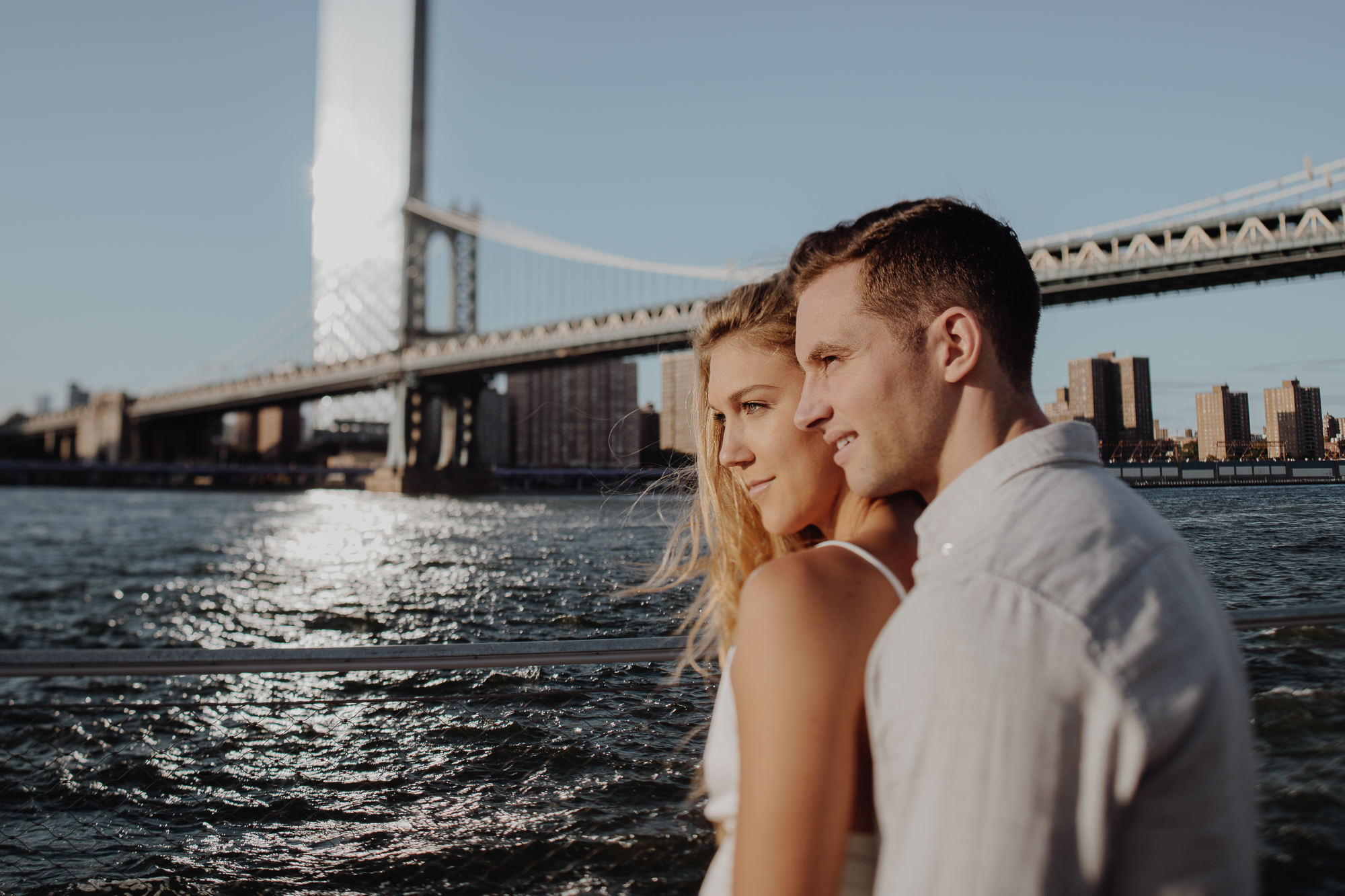 Idyllic Brooklyn Bridge Park Engagement Photos