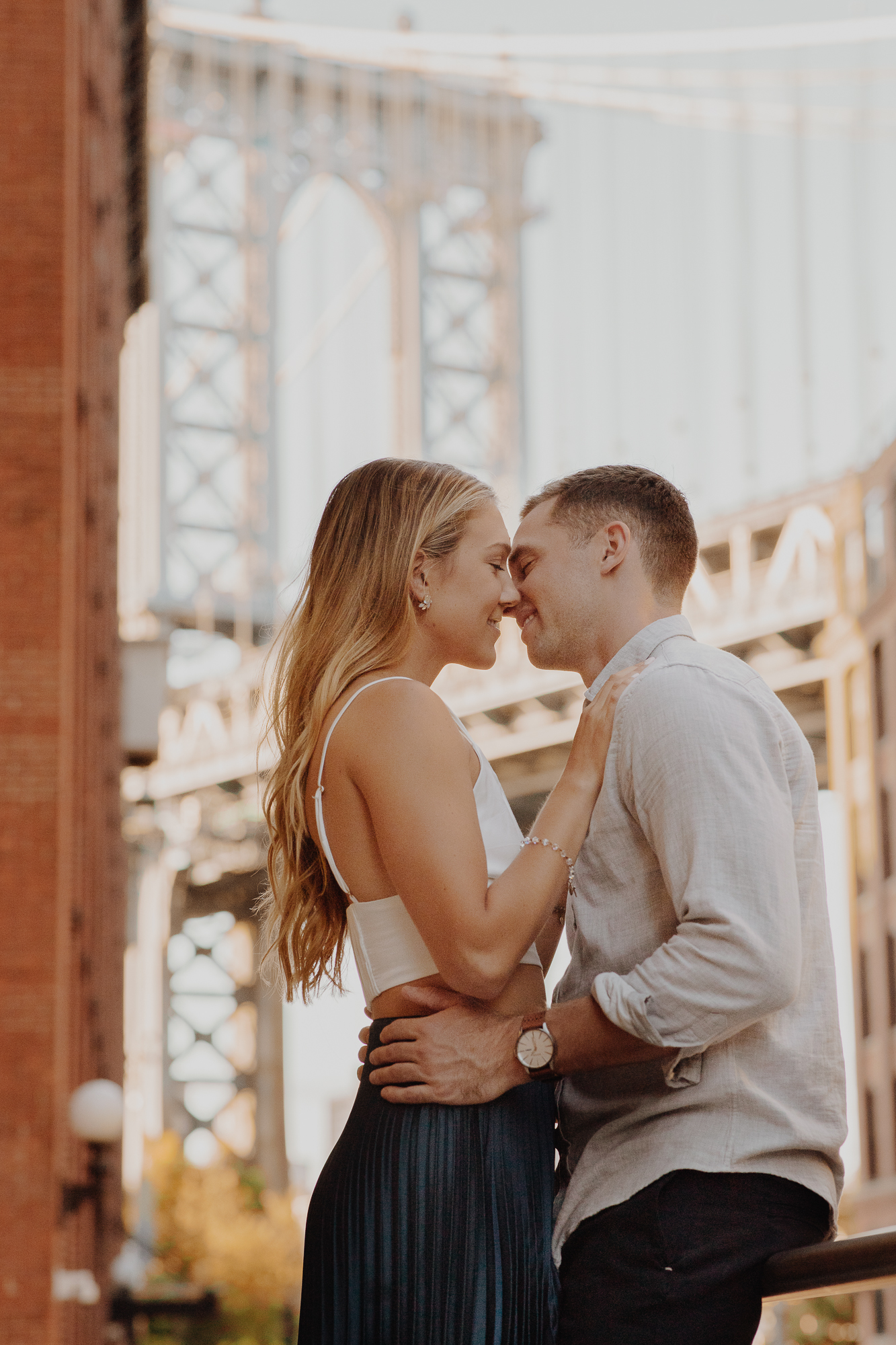 Dazzling Brooklyn Bridge Park Engagement Photos