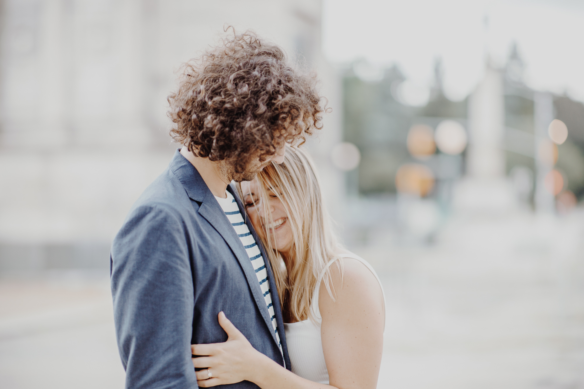 Sweet Engagement Photos in Grand Army Plaza