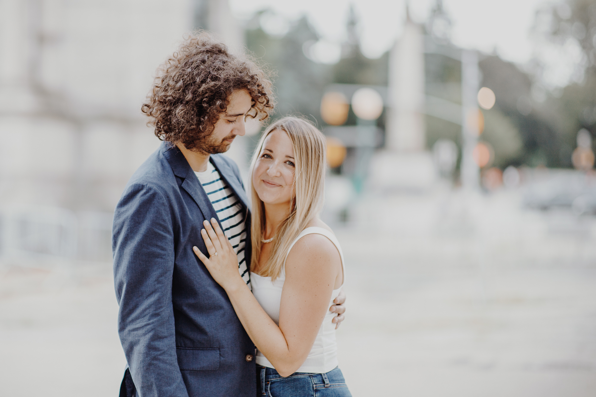 Stunning Engagement Photos in Grand Army Plaza