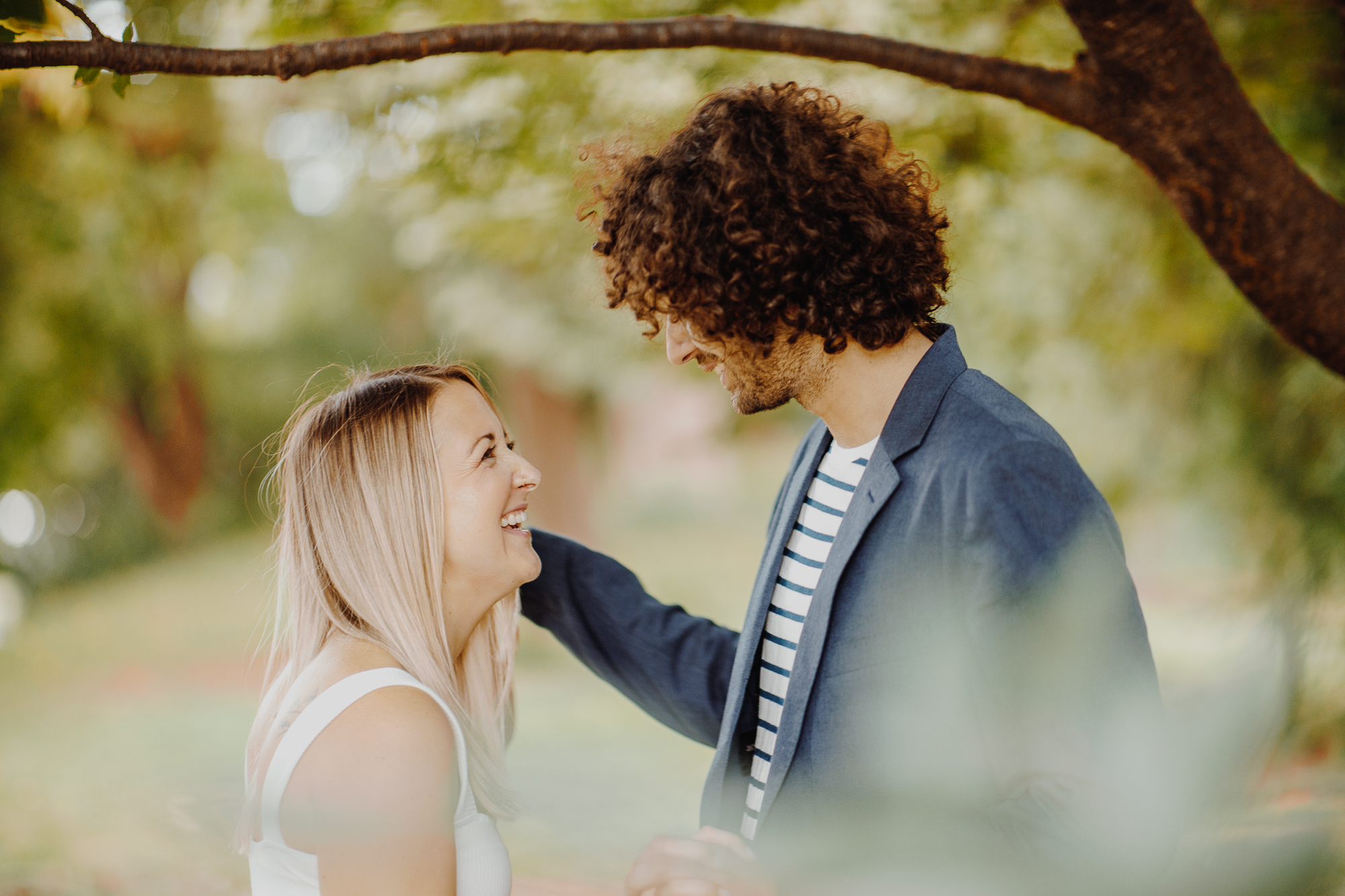 Joyful Engagement Photos in Grand Army Plaza