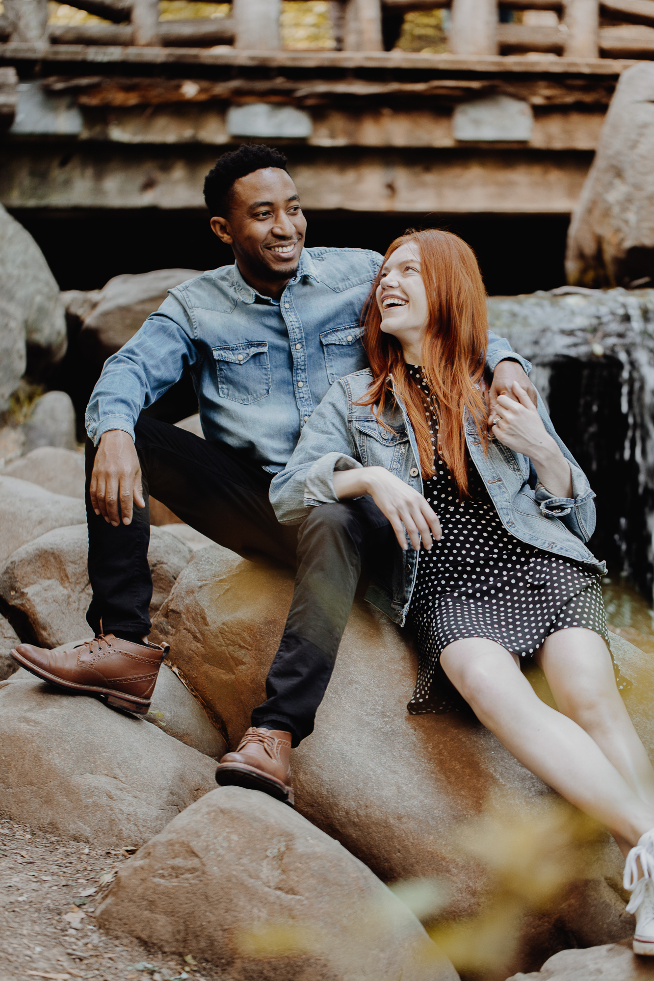 Cheerful Prospect Park Engagement Photography