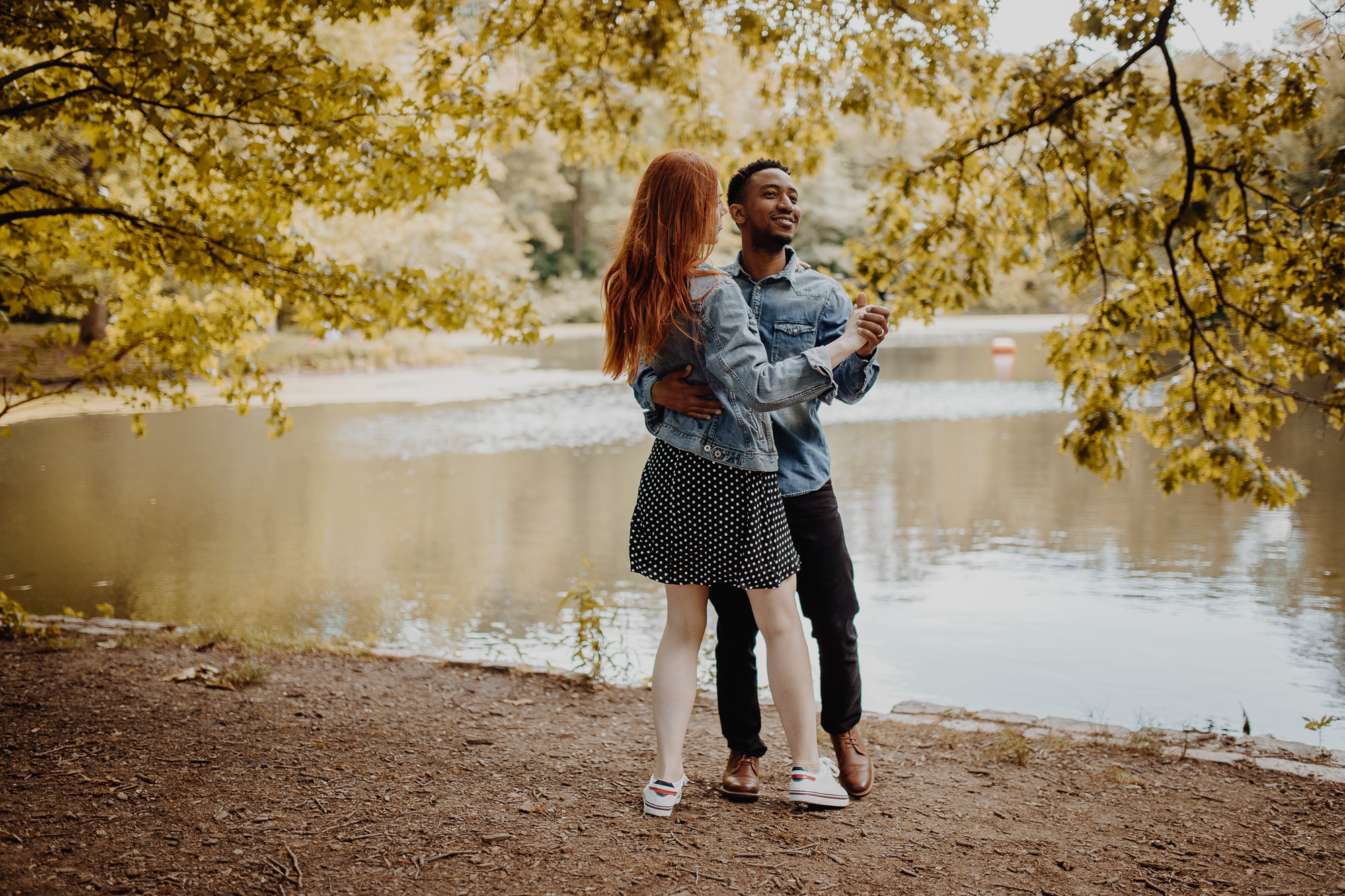 Lively Prospect Park Engagement Photography