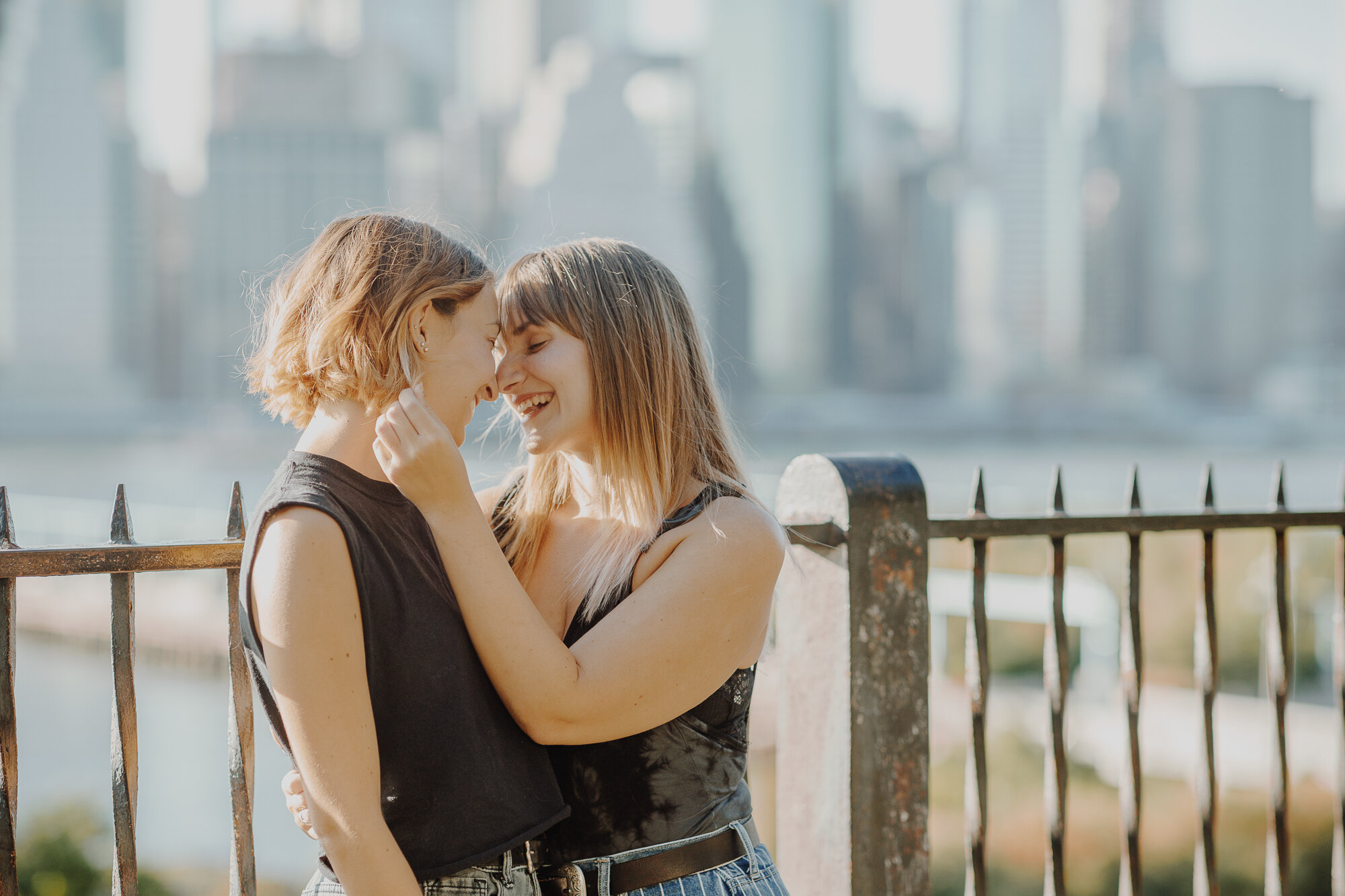 Playful Brooklyn Heights Couples Photo Session
