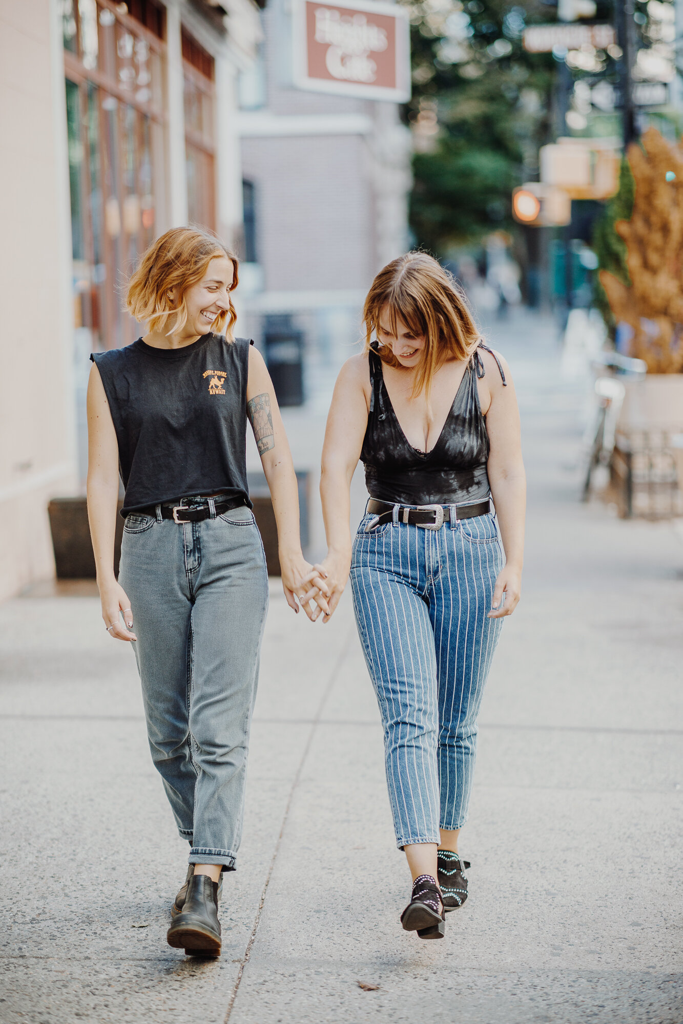 Vivid Brooklyn Heights Couples Photo Session