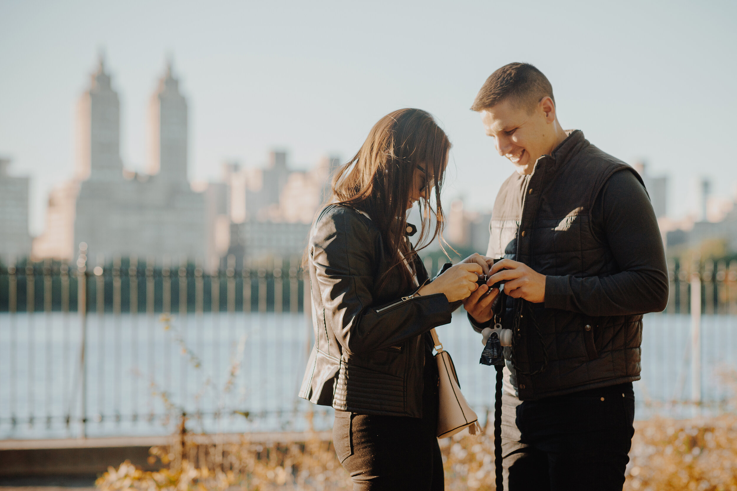 Dreamy Secret Proposal Photos in Central Park NYC