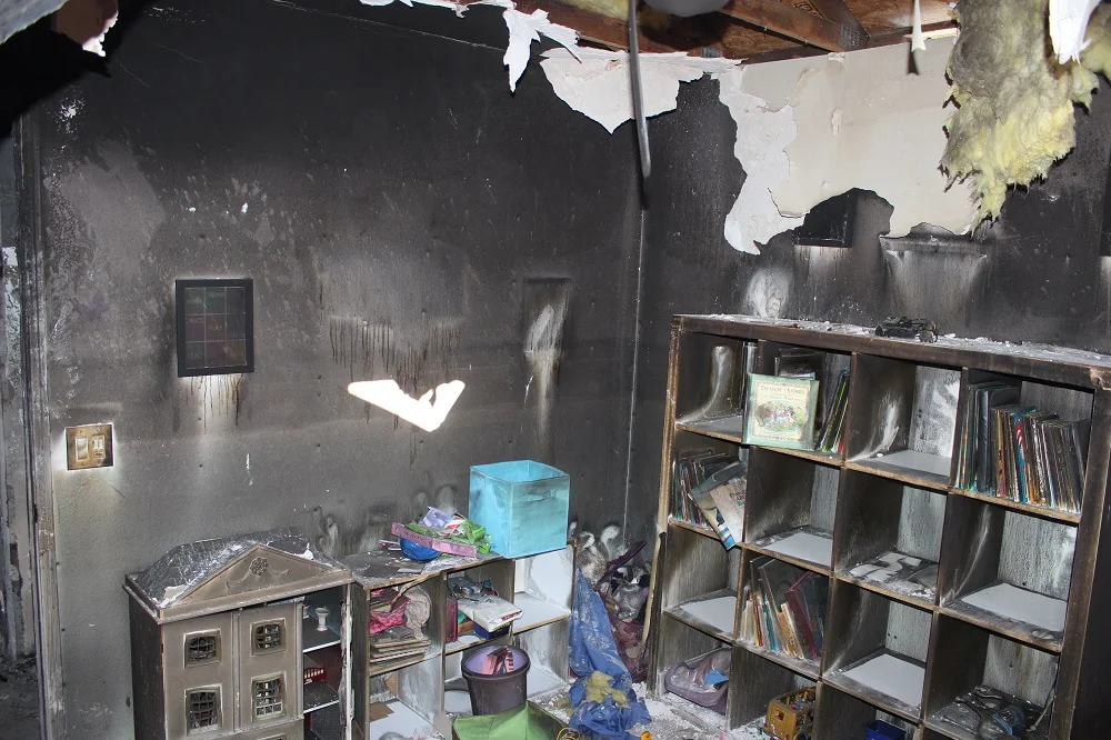 Fire Damage to Home in Santa Clarita, CA (before)