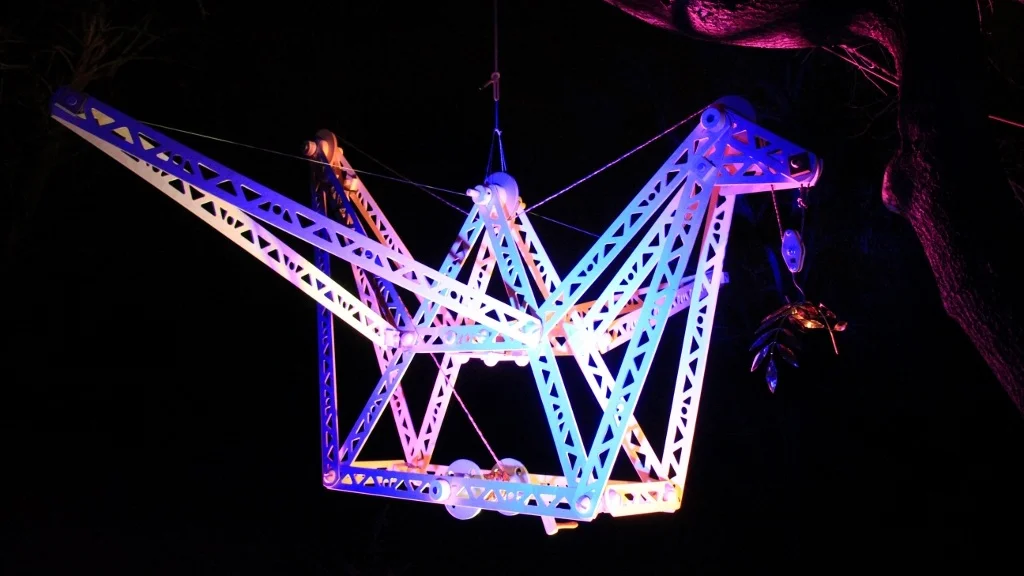 Winter Solstice Peace Crane . Flying on 12/21/12 in Albany, NY. Photo by Albert Gnidica.